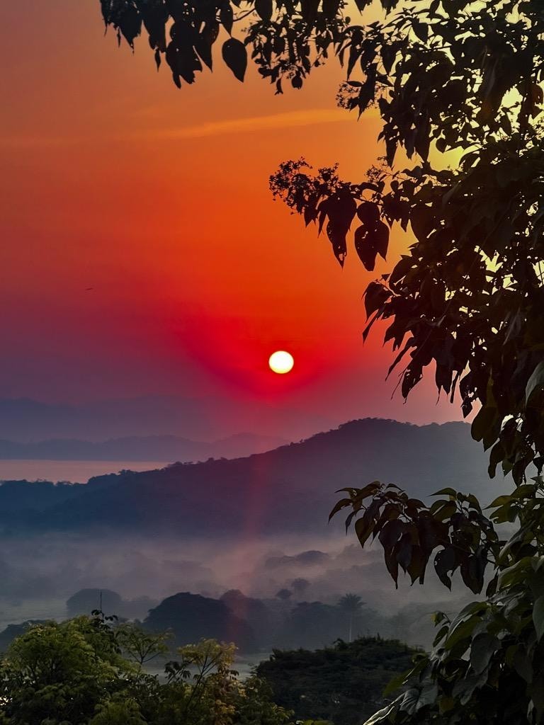 View from the patio in our private bungalo