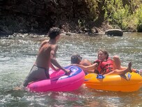 Close to river activities in lava hot springs