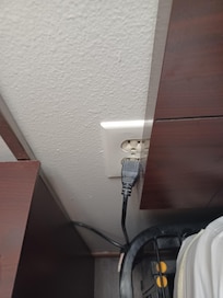 How lamp plugged into electric plug