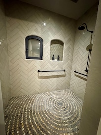 The large shower area