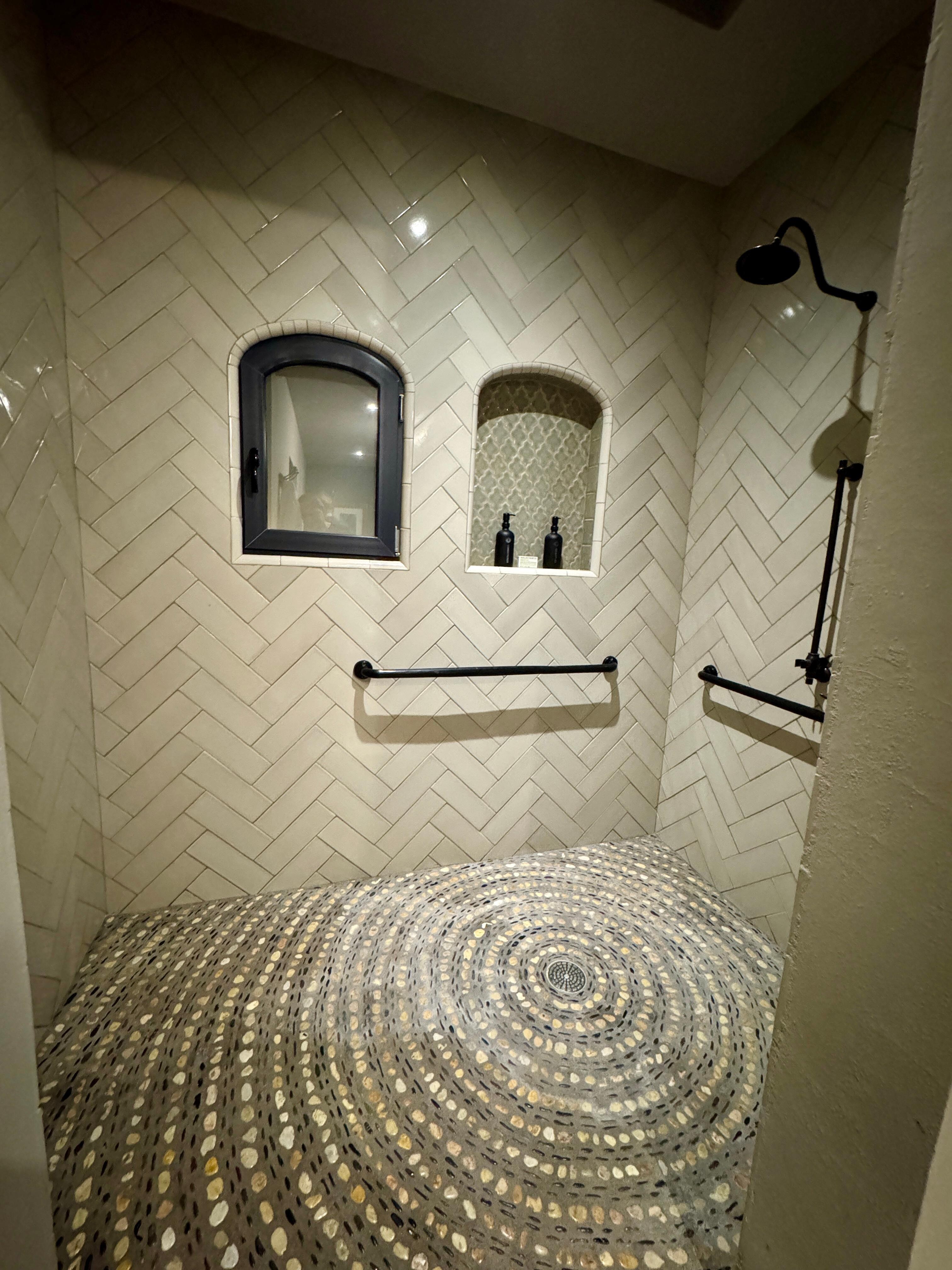 The large shower area