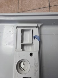 Dishwasher soap door