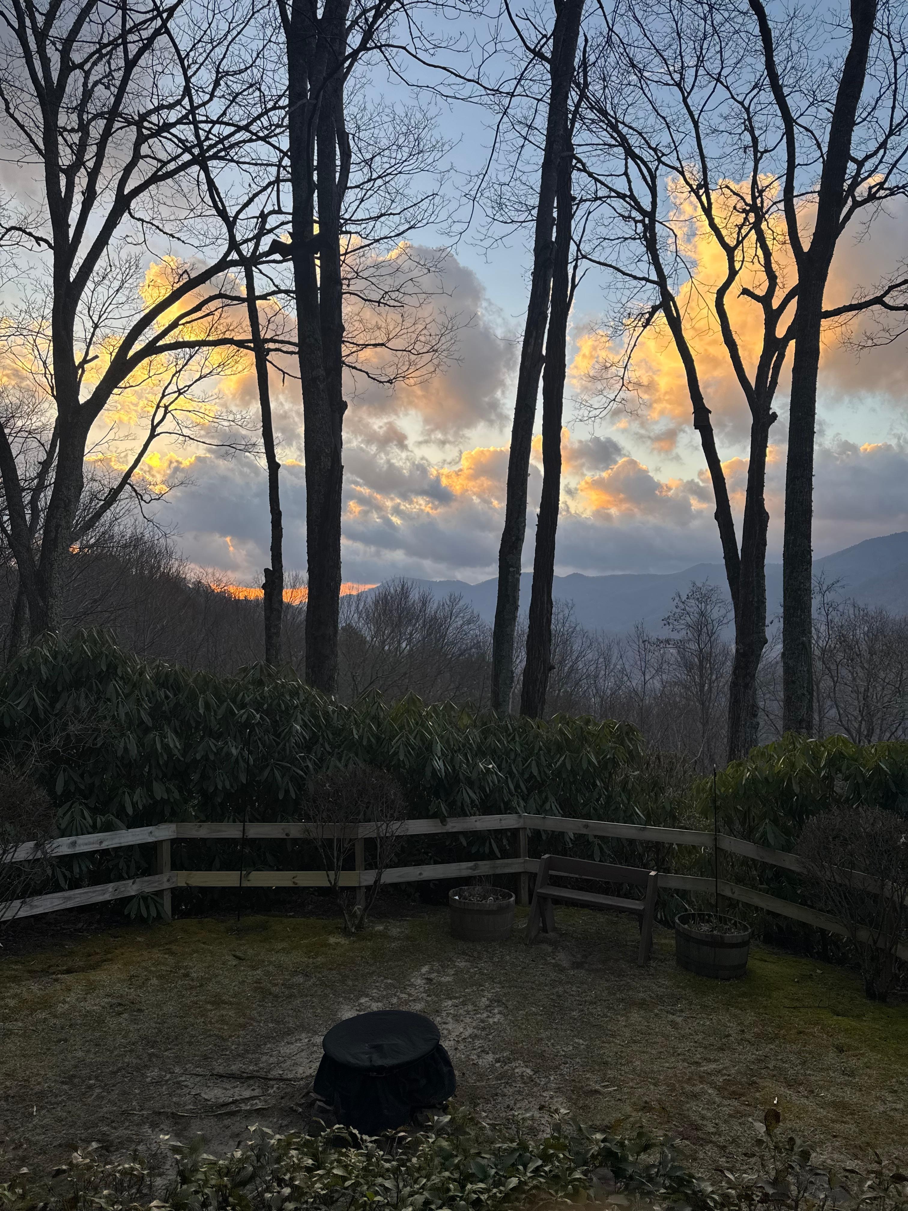 From the porch sunrise