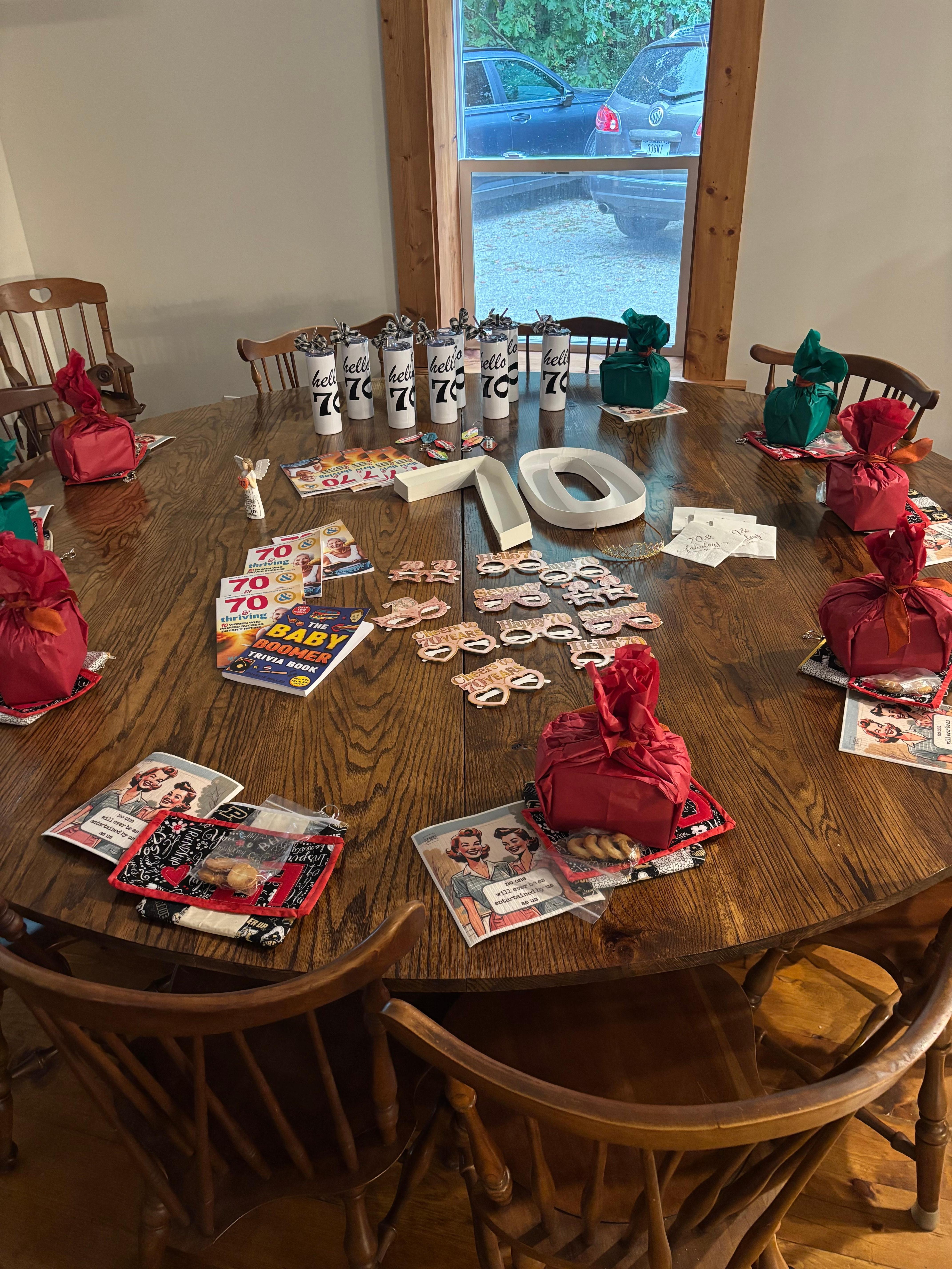 Huge round table great for games 