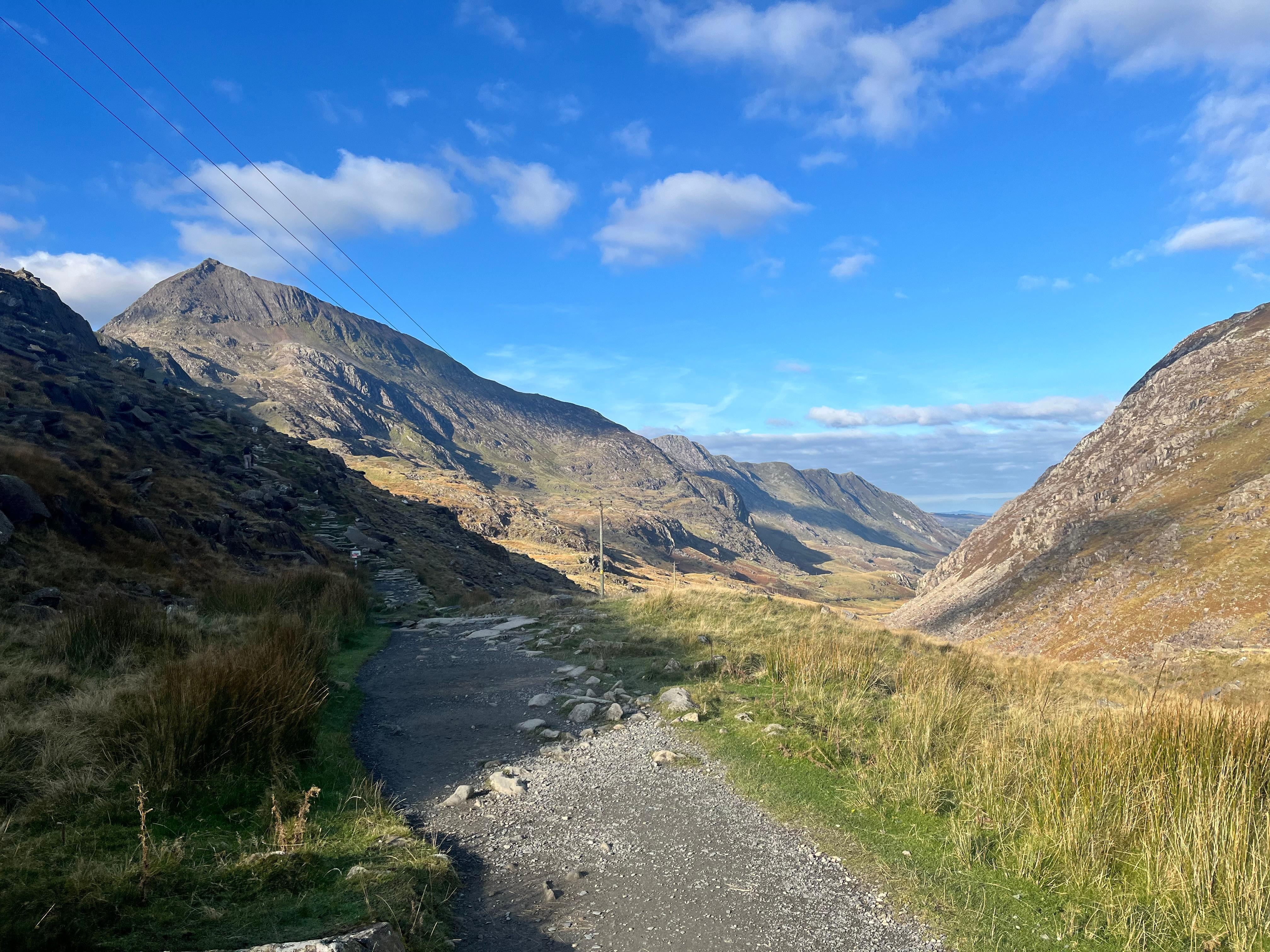 Start of the climb to Snowdon