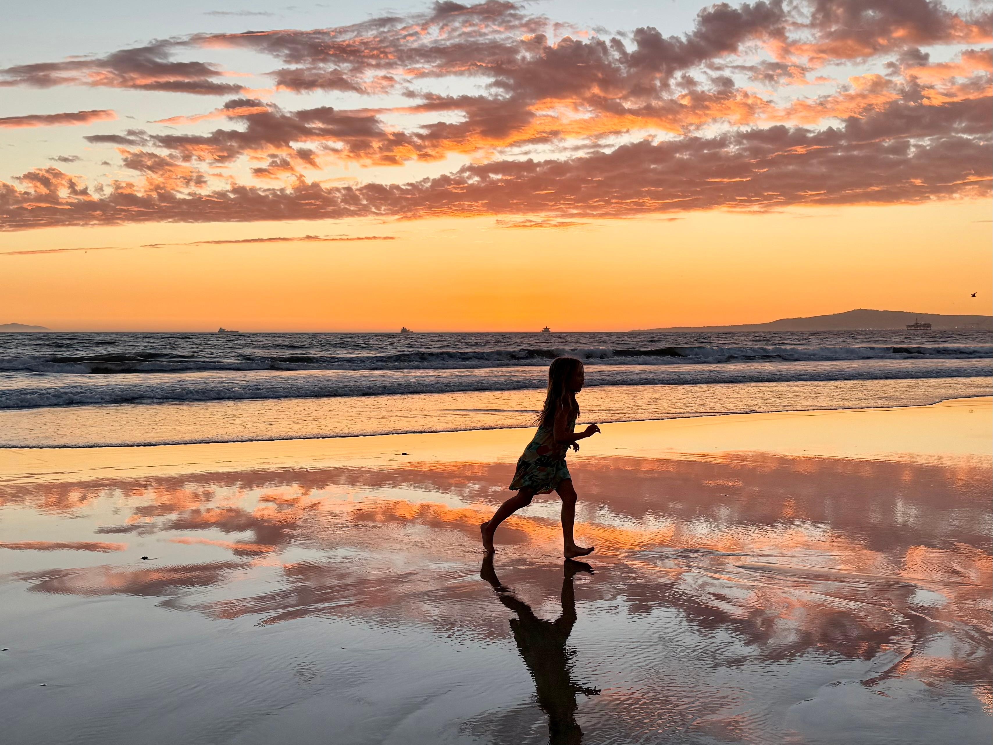 Our sunset playground – right out the front door!