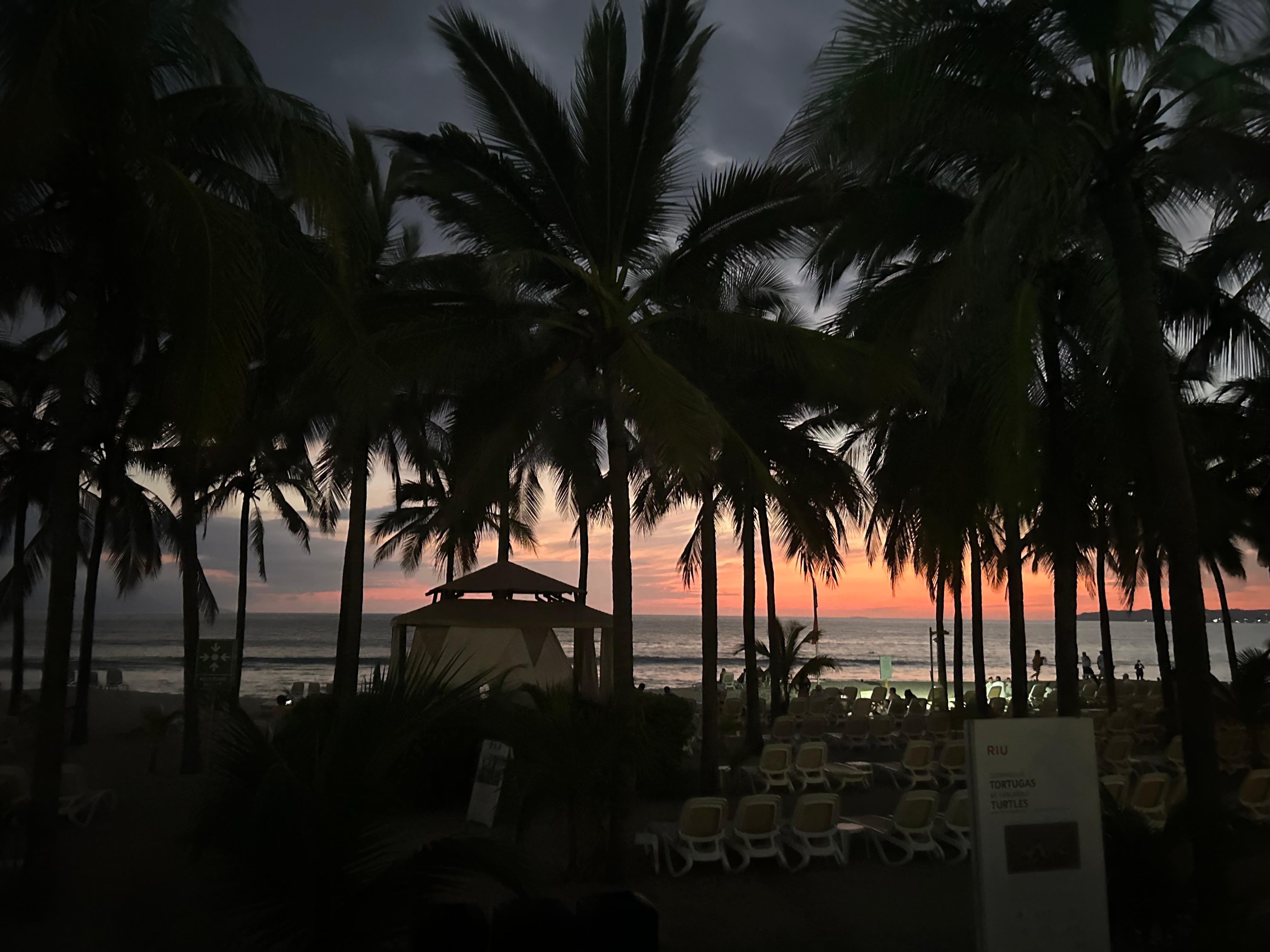 Walking the grounds at sunset