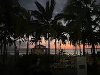 Walking the grounds at sunset
