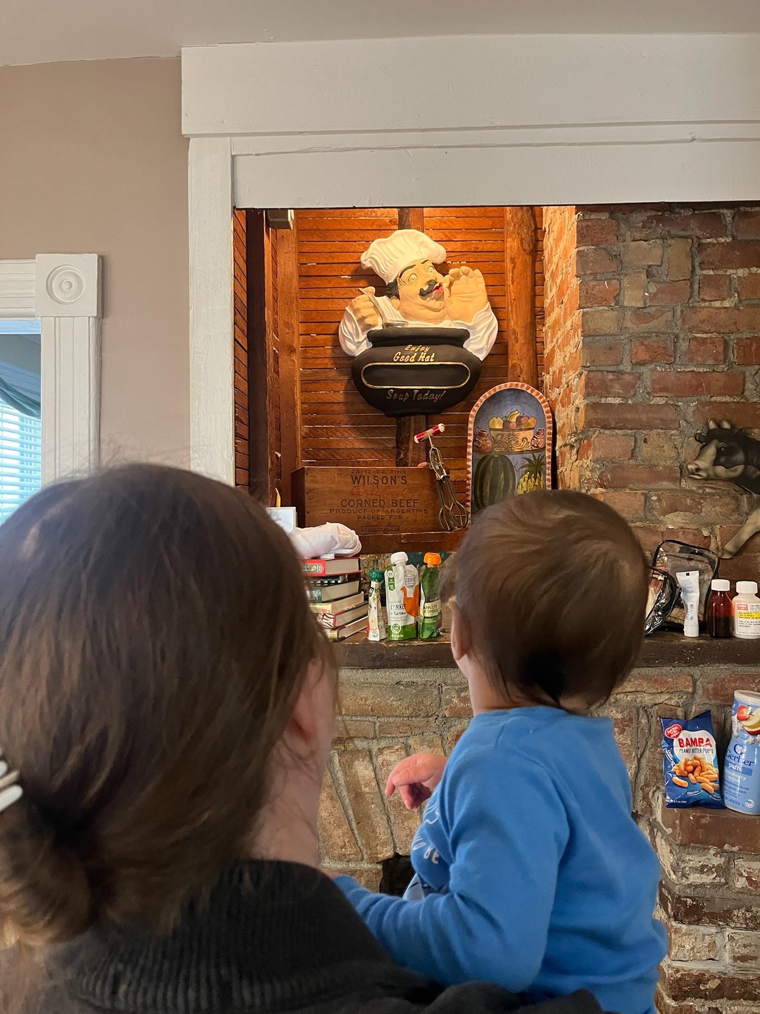 Our one year old loved talking to the kitchen soup chef. Lol 