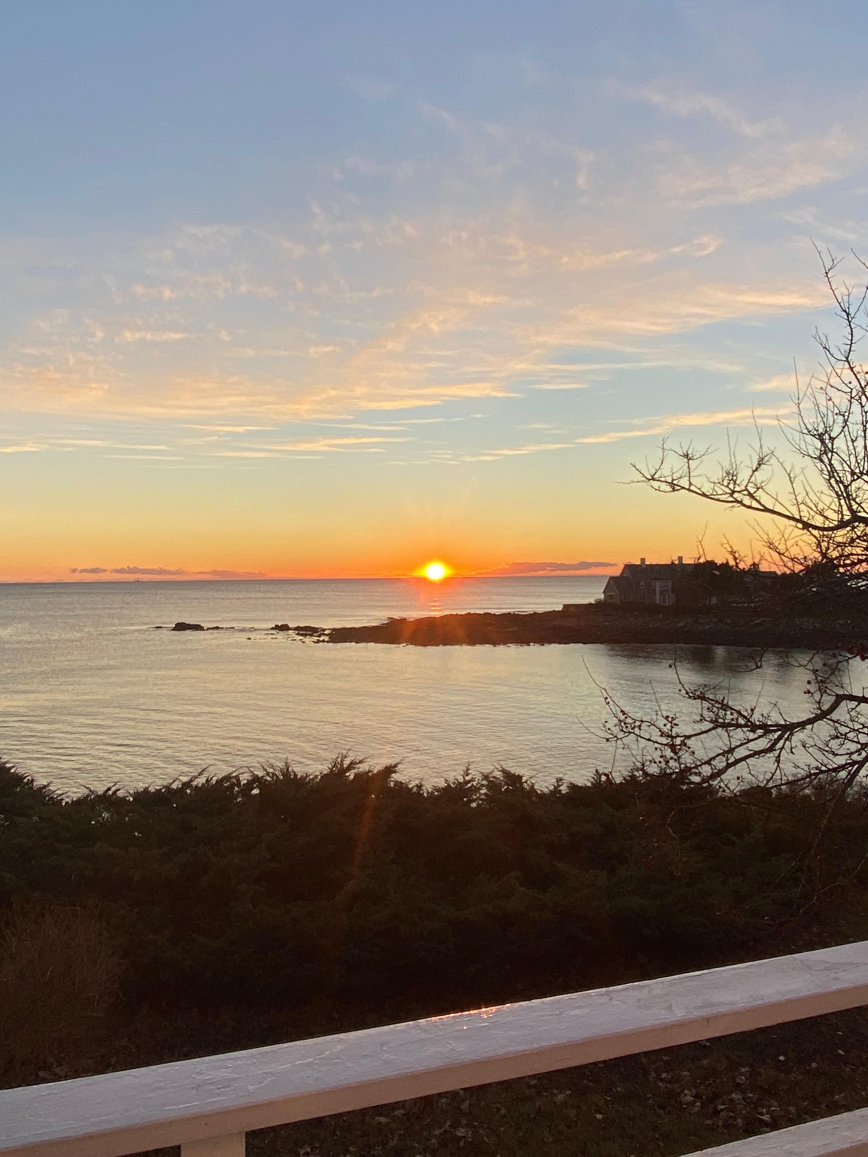 Sunrise from the deck 