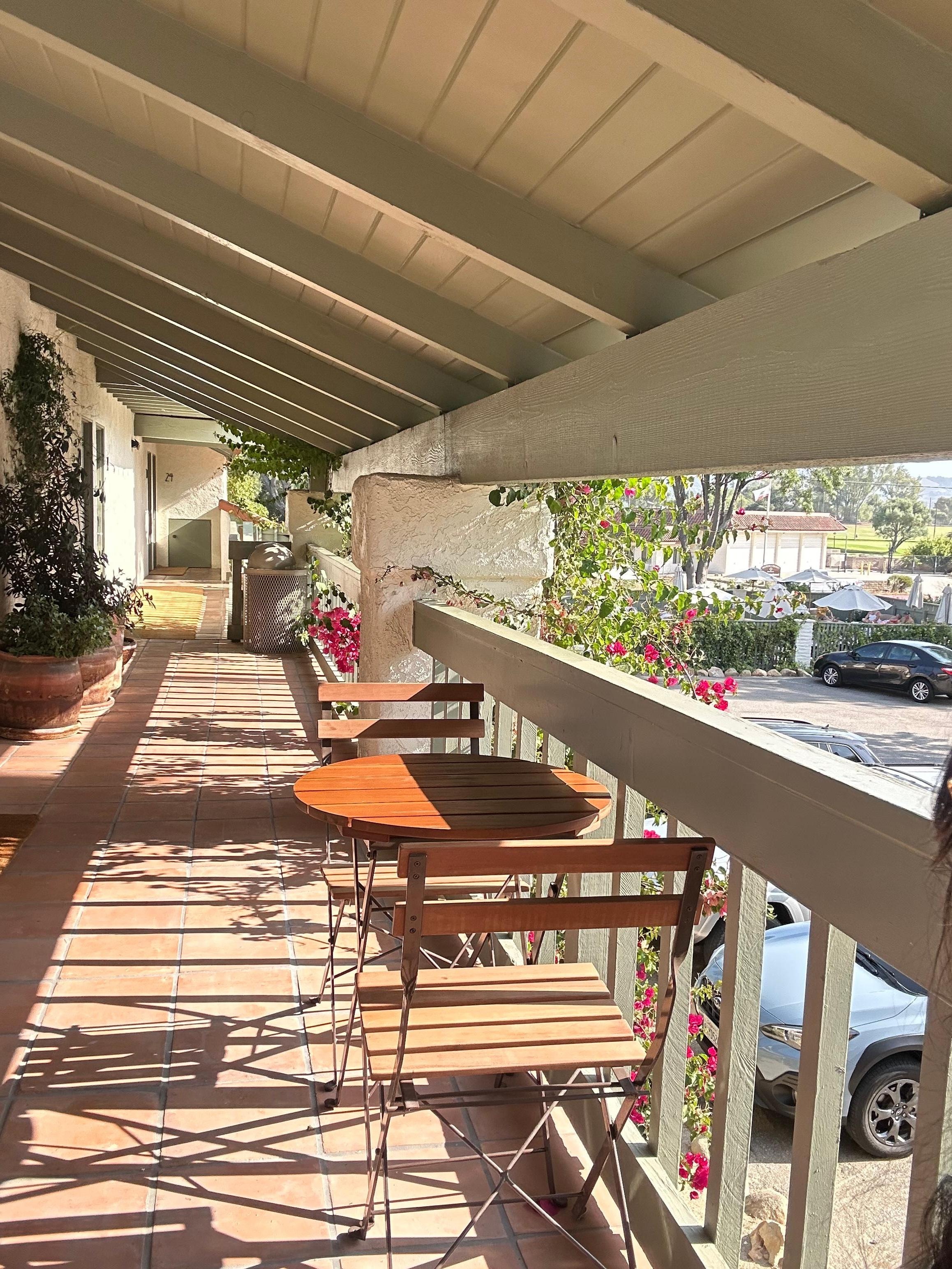 Outside sitting area 