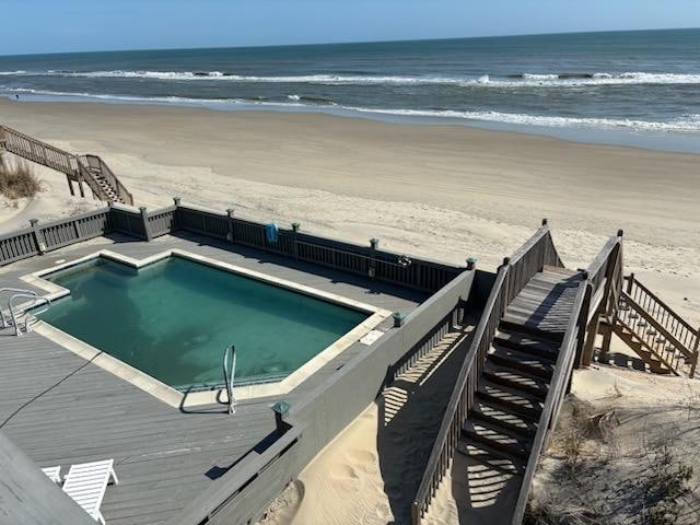 Our pool and our beach access. 