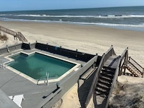 Our pool and our beach access.