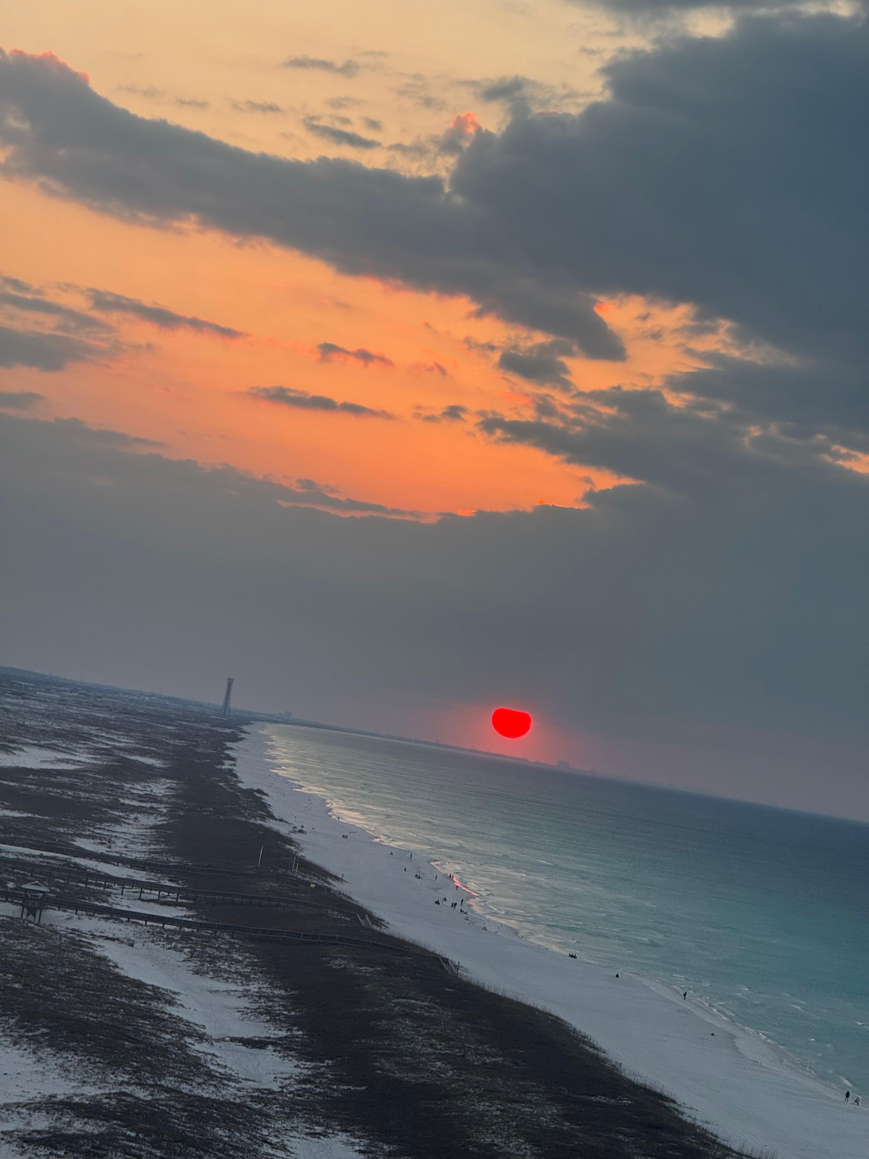 Sunrise from the balcony 