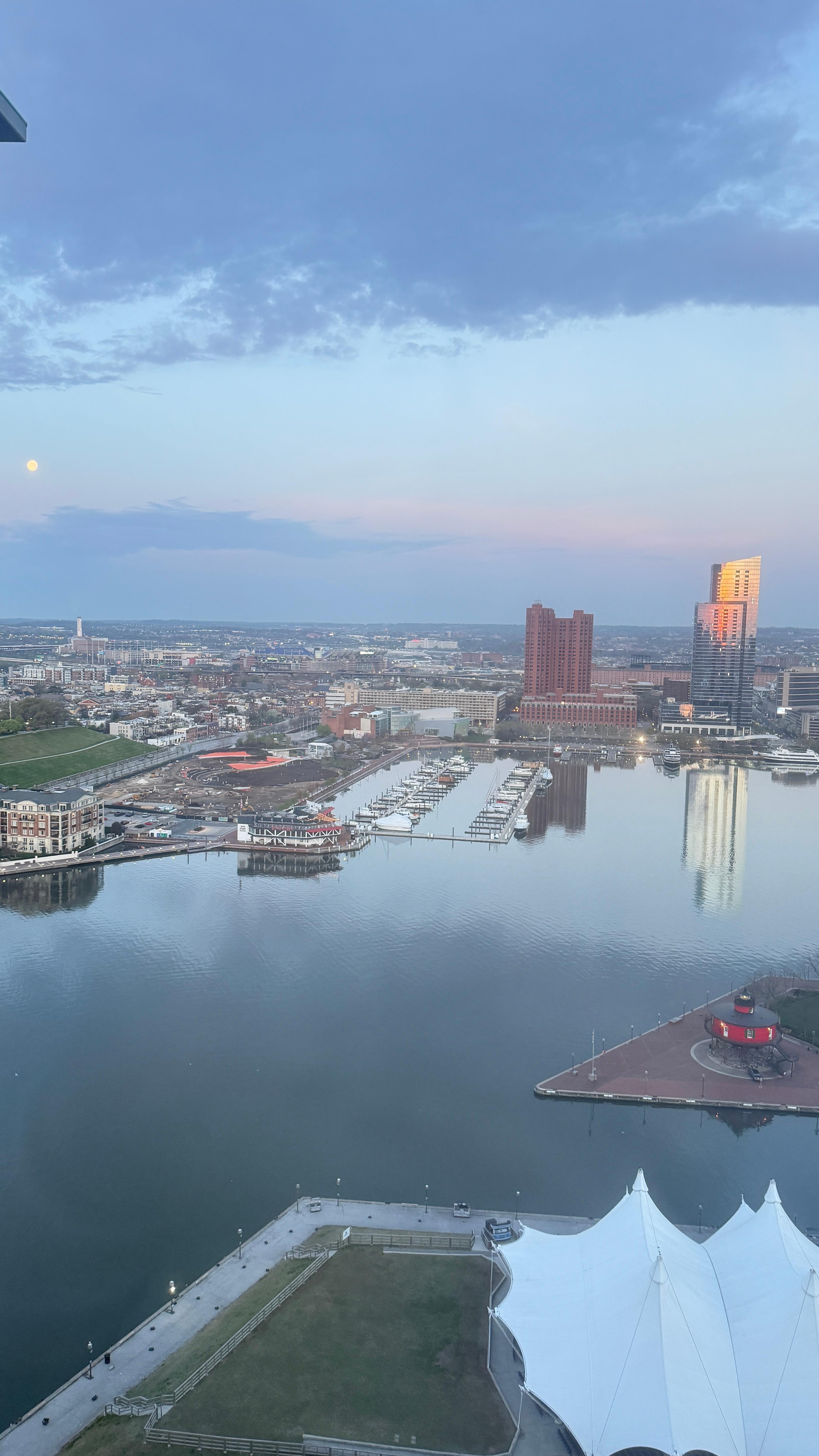 The view in the morning