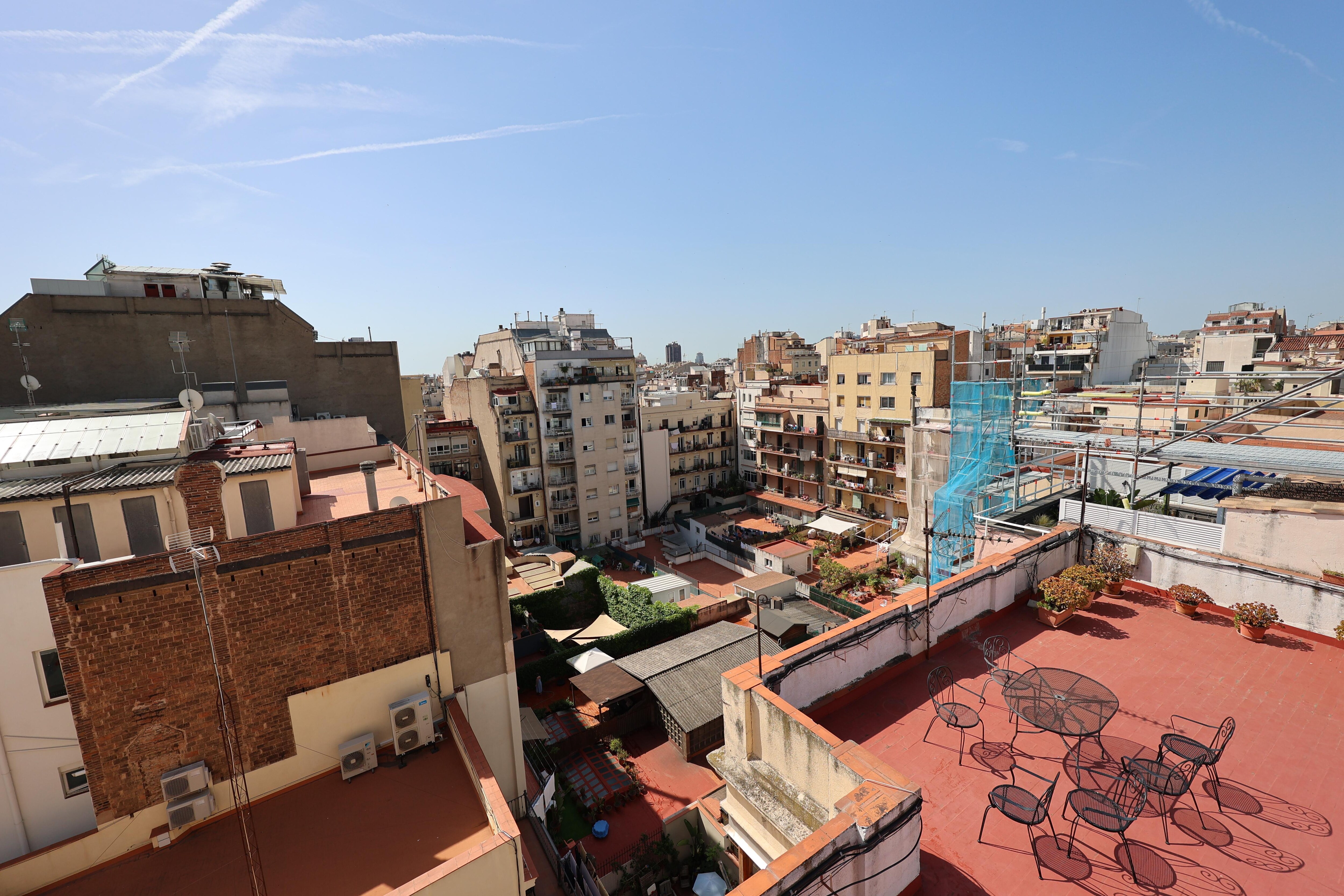 View from rooftop patio