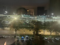 View of airport from the window.