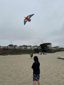 Flying kites on the beach is always a highlight!