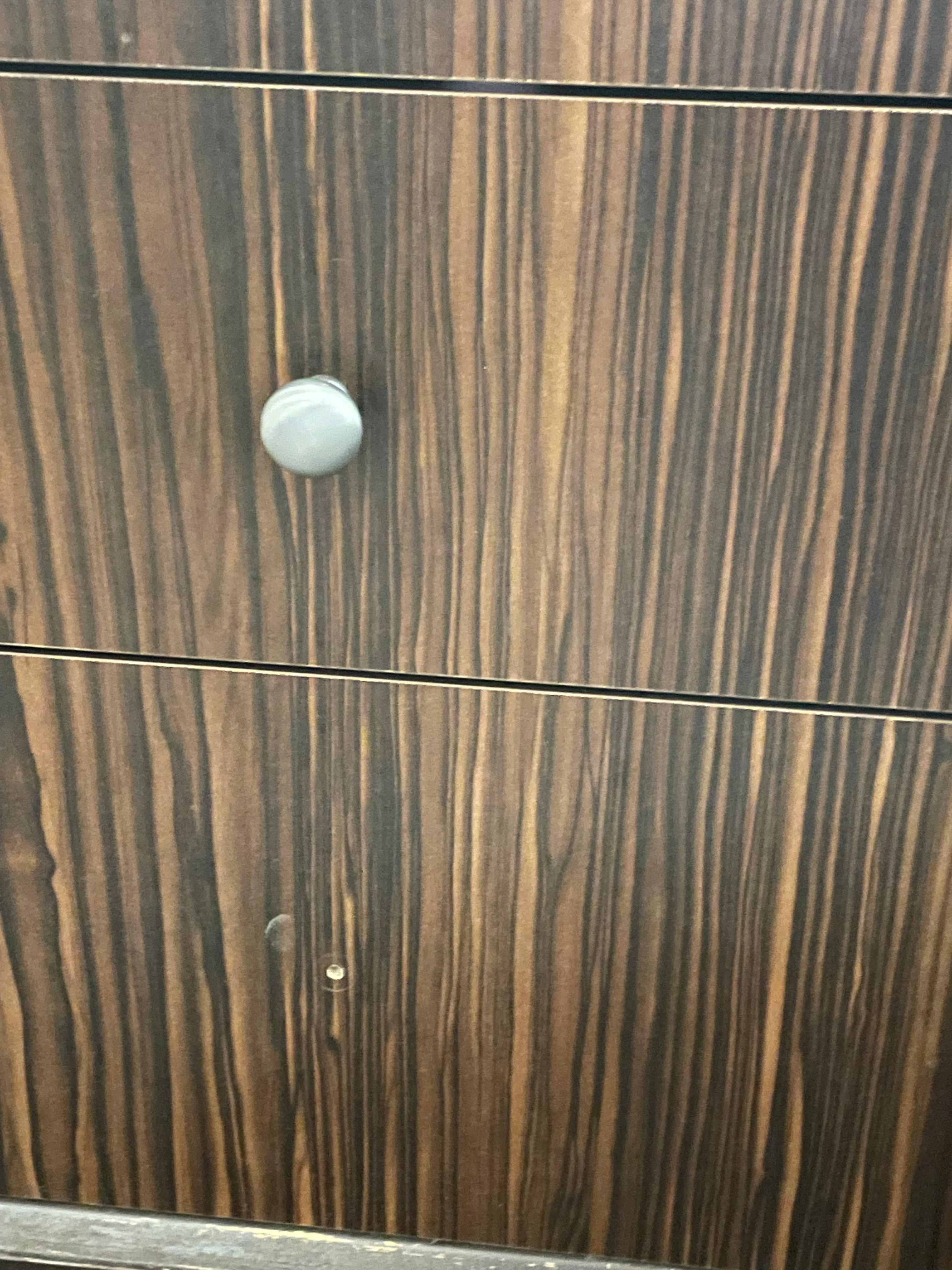 Didn’t even have a knob on the drawer. 