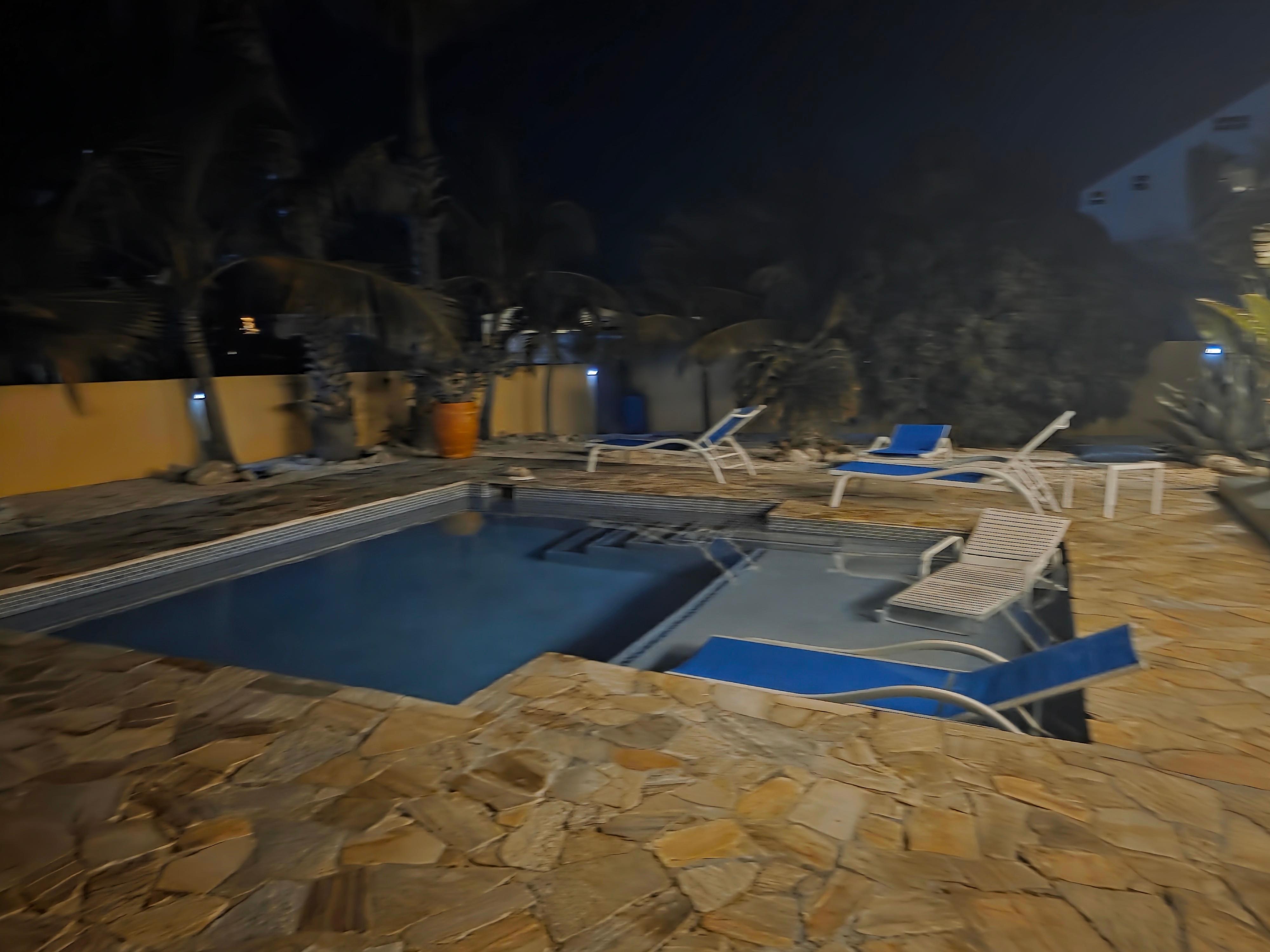 Pool at night