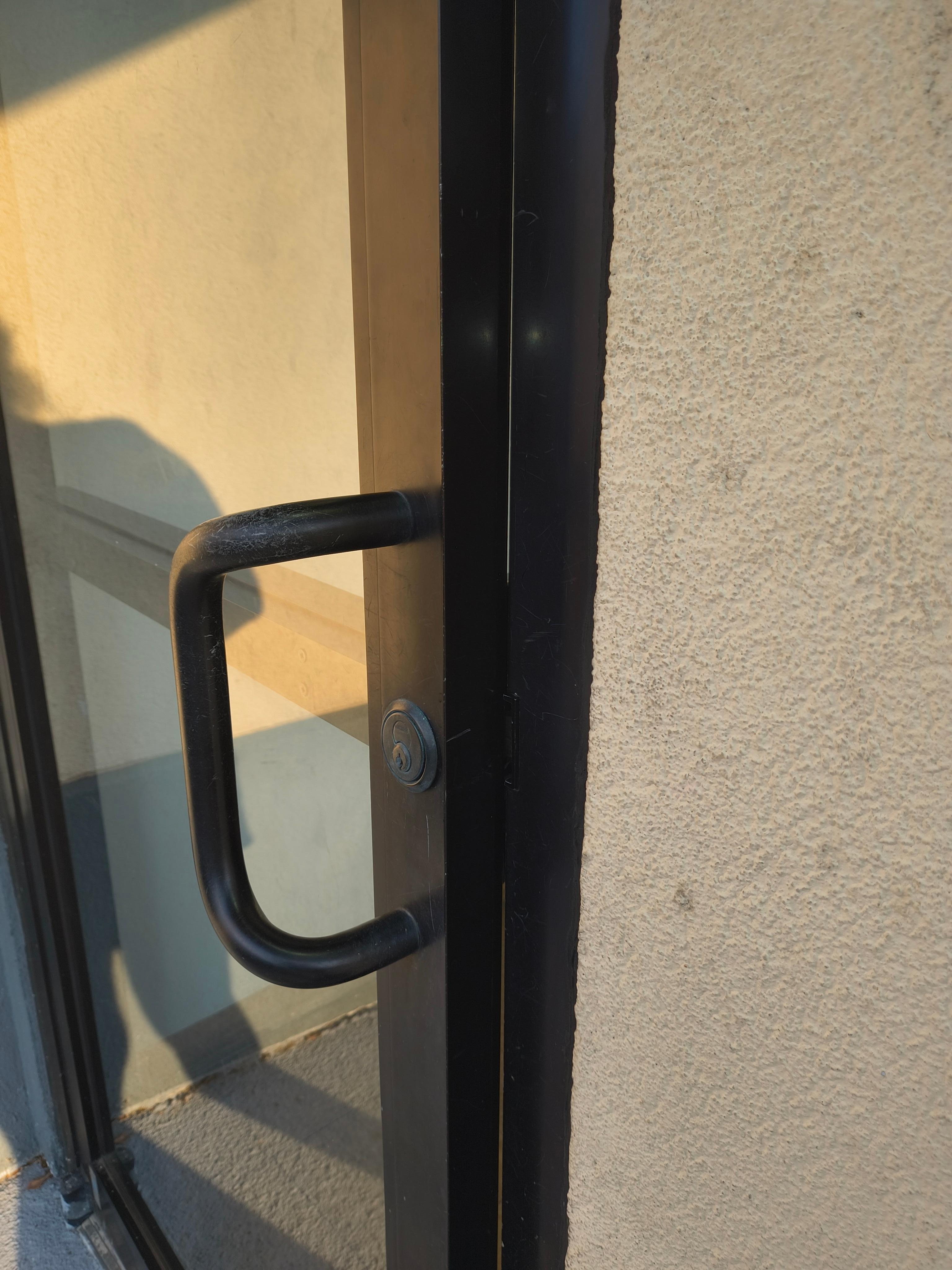 Door would not close. Nor stay closed. Anyone could get in.