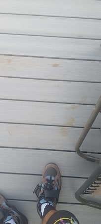 Patio came with stains