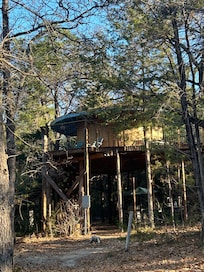 Our treehouse after a trail walk