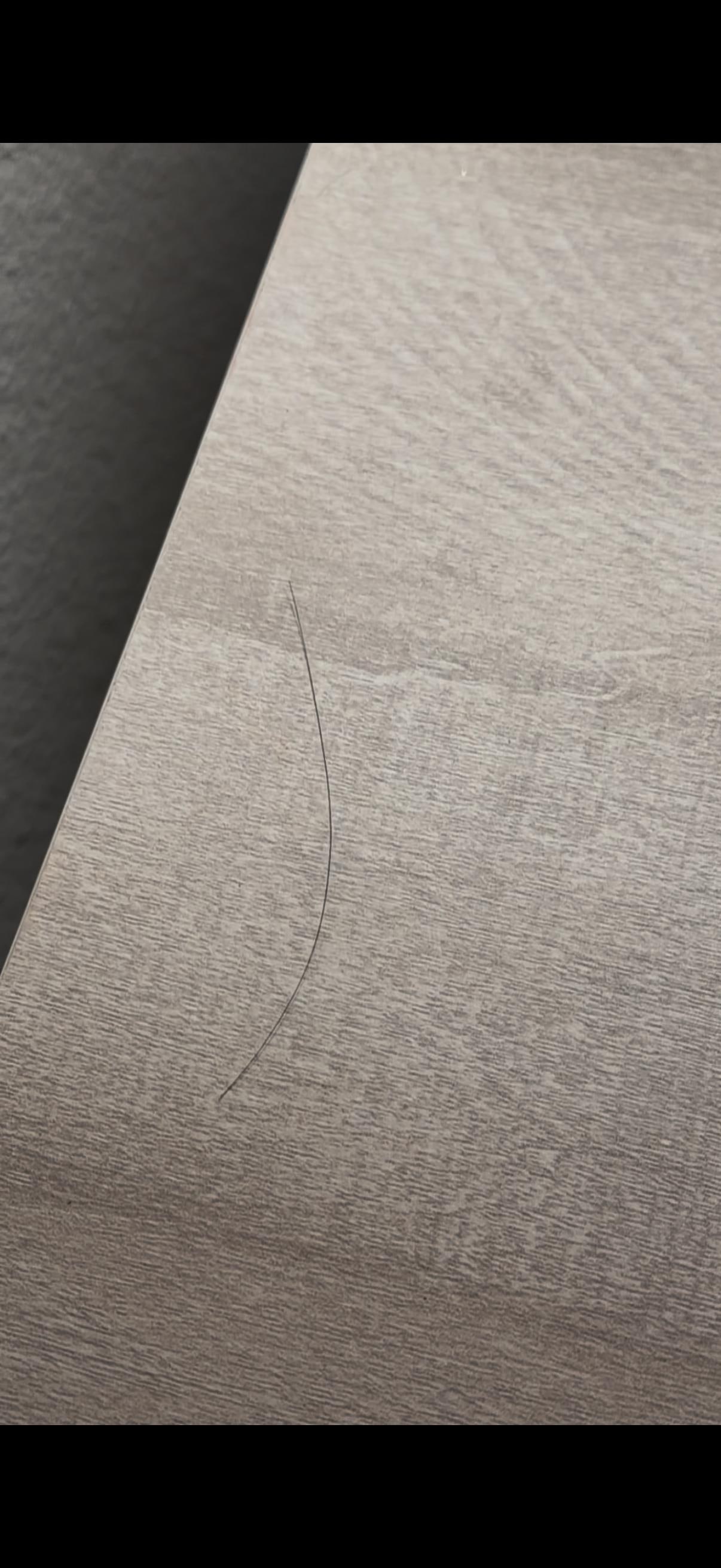 Hair on the nightstand 