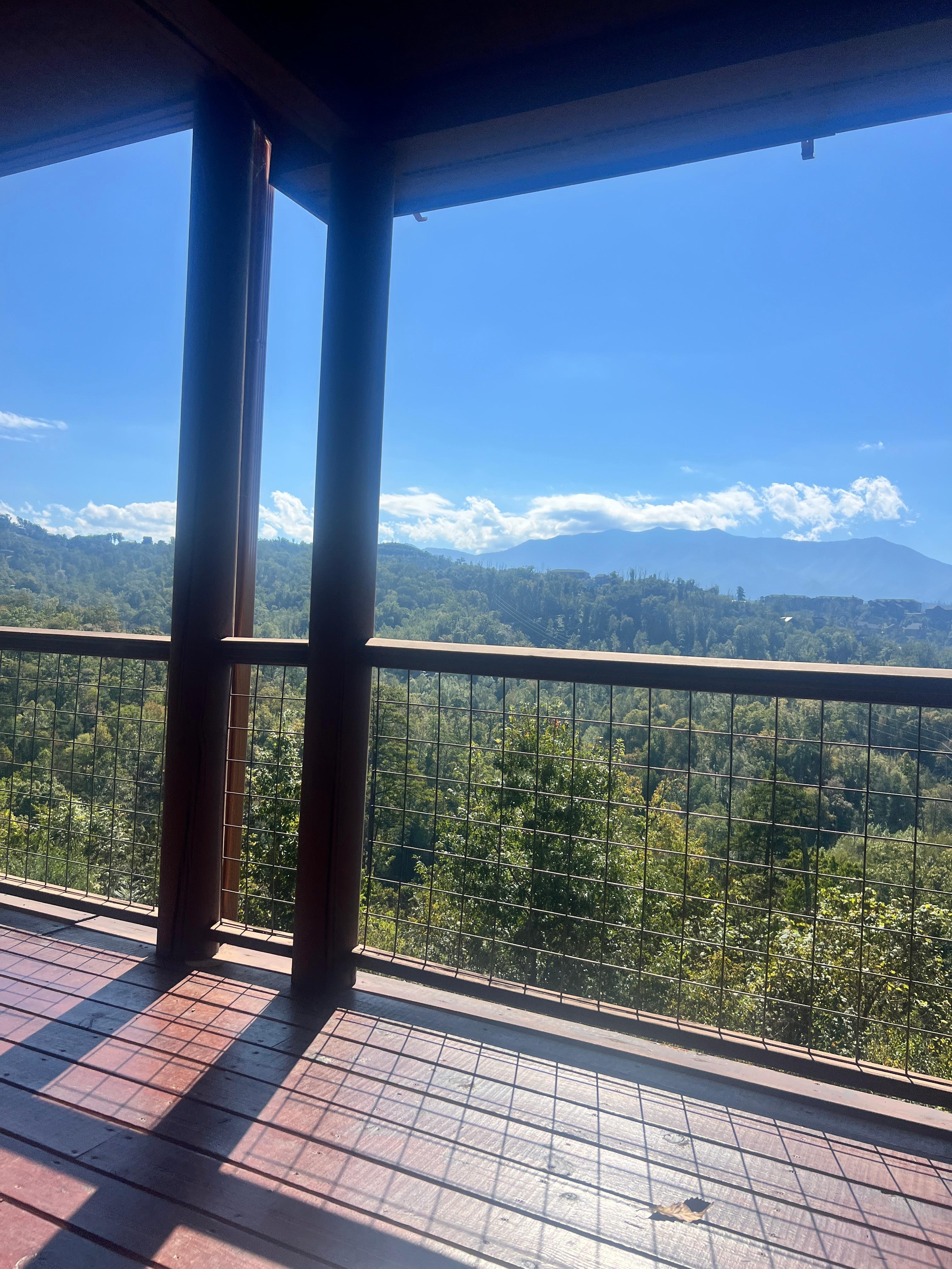One of the many beautiful views from the deck.
