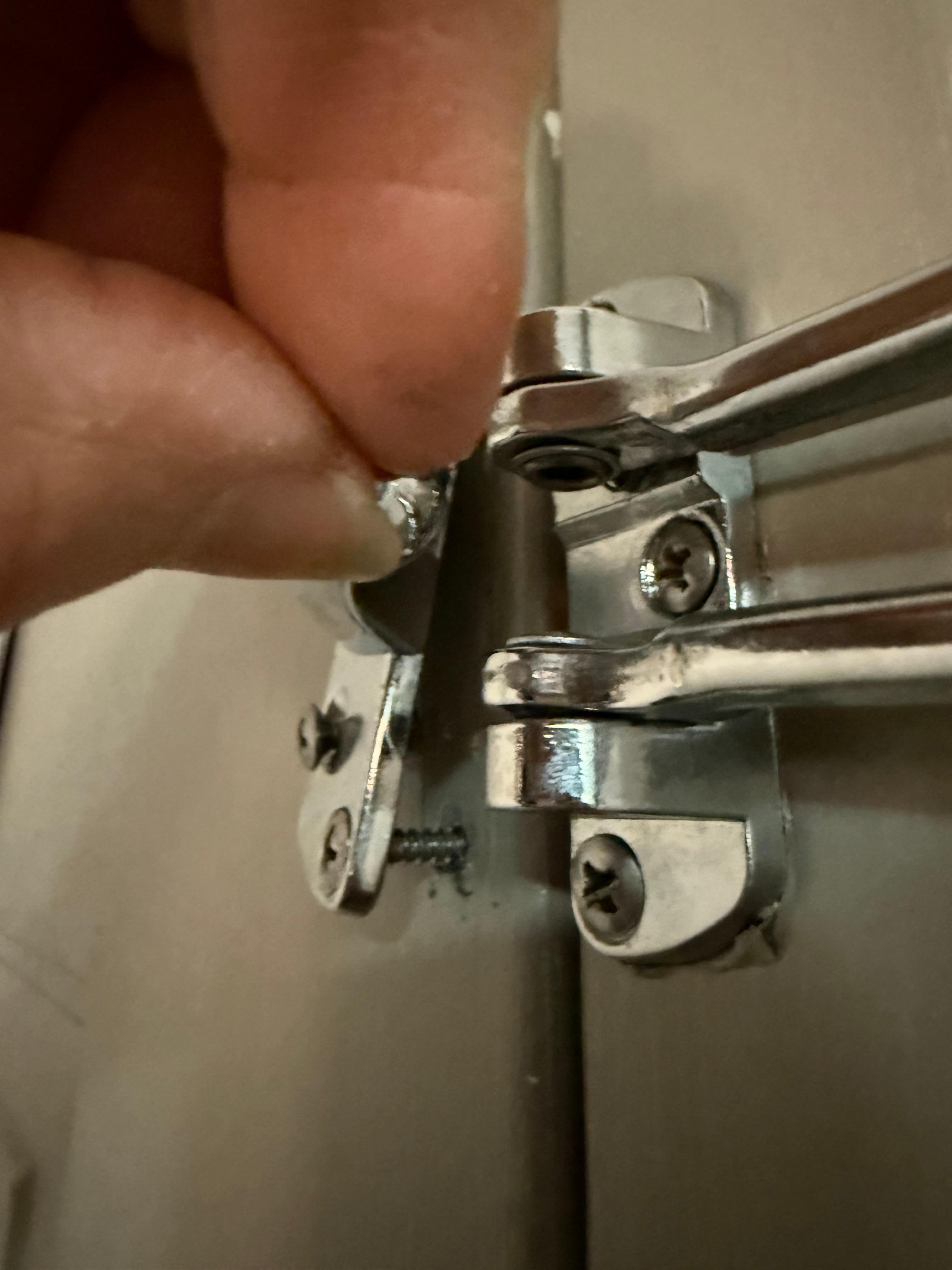 Lock not properly attached to door