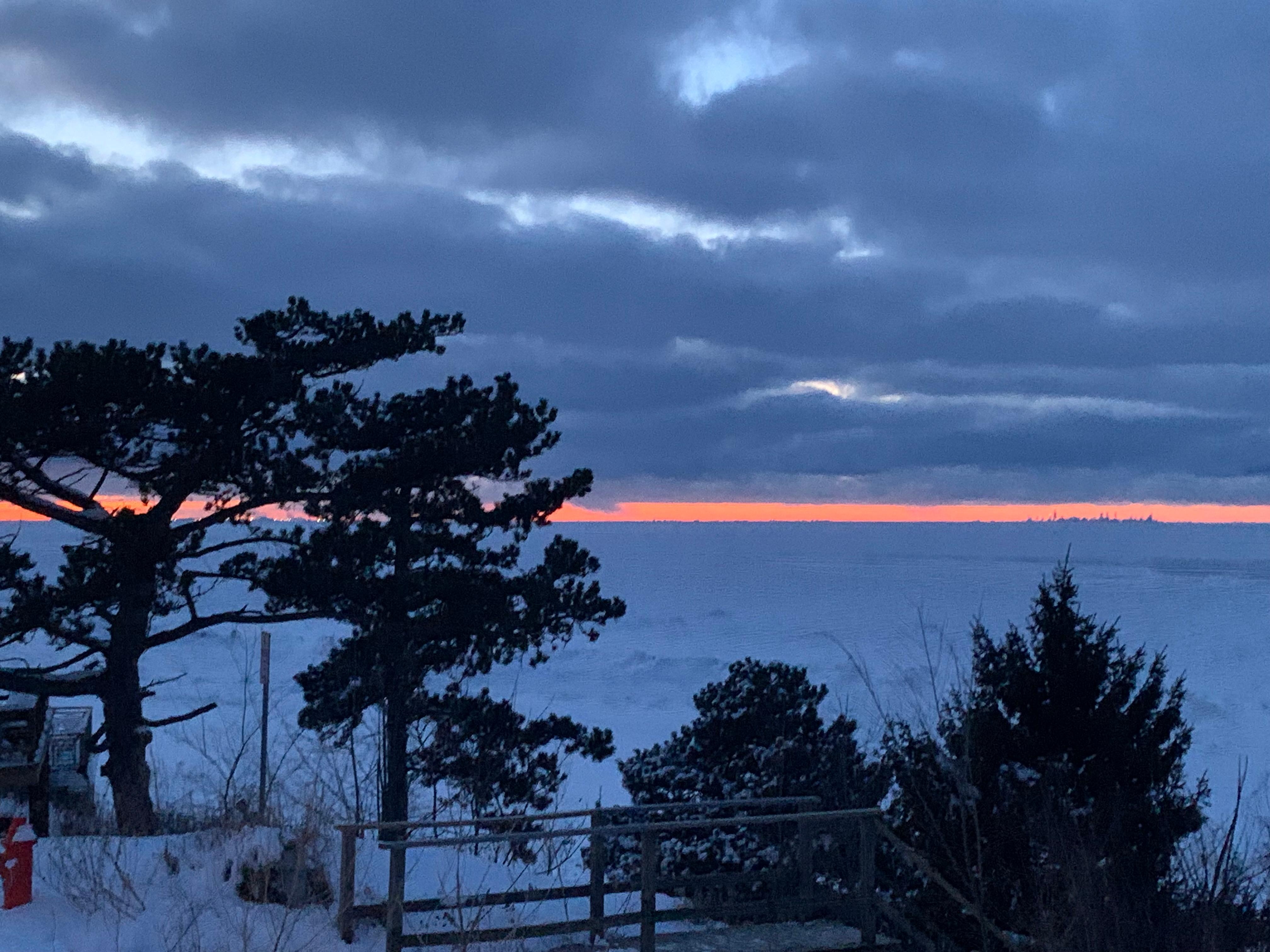 Awaiting the rising sun