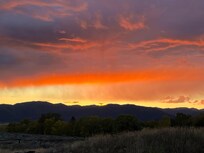 Sunset over the Big Hole Mountains
