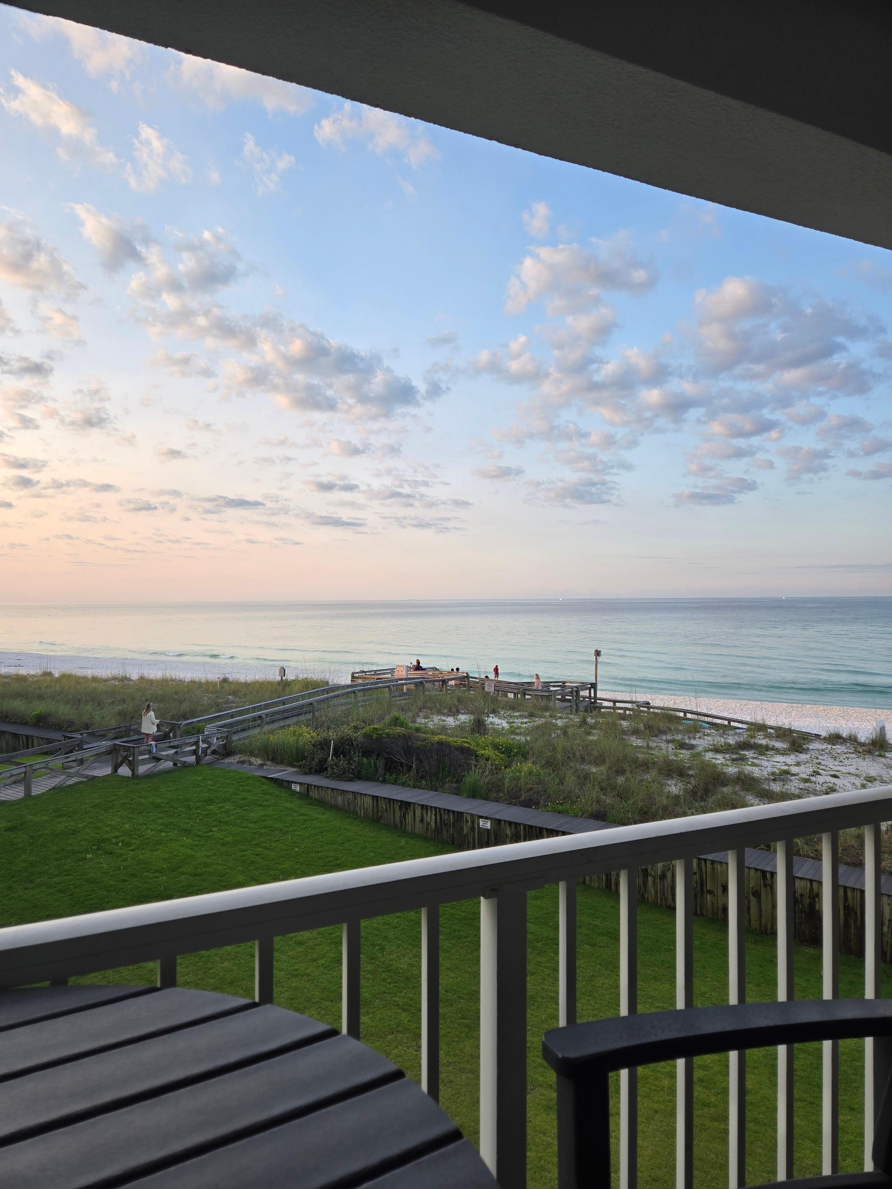 From the balcony