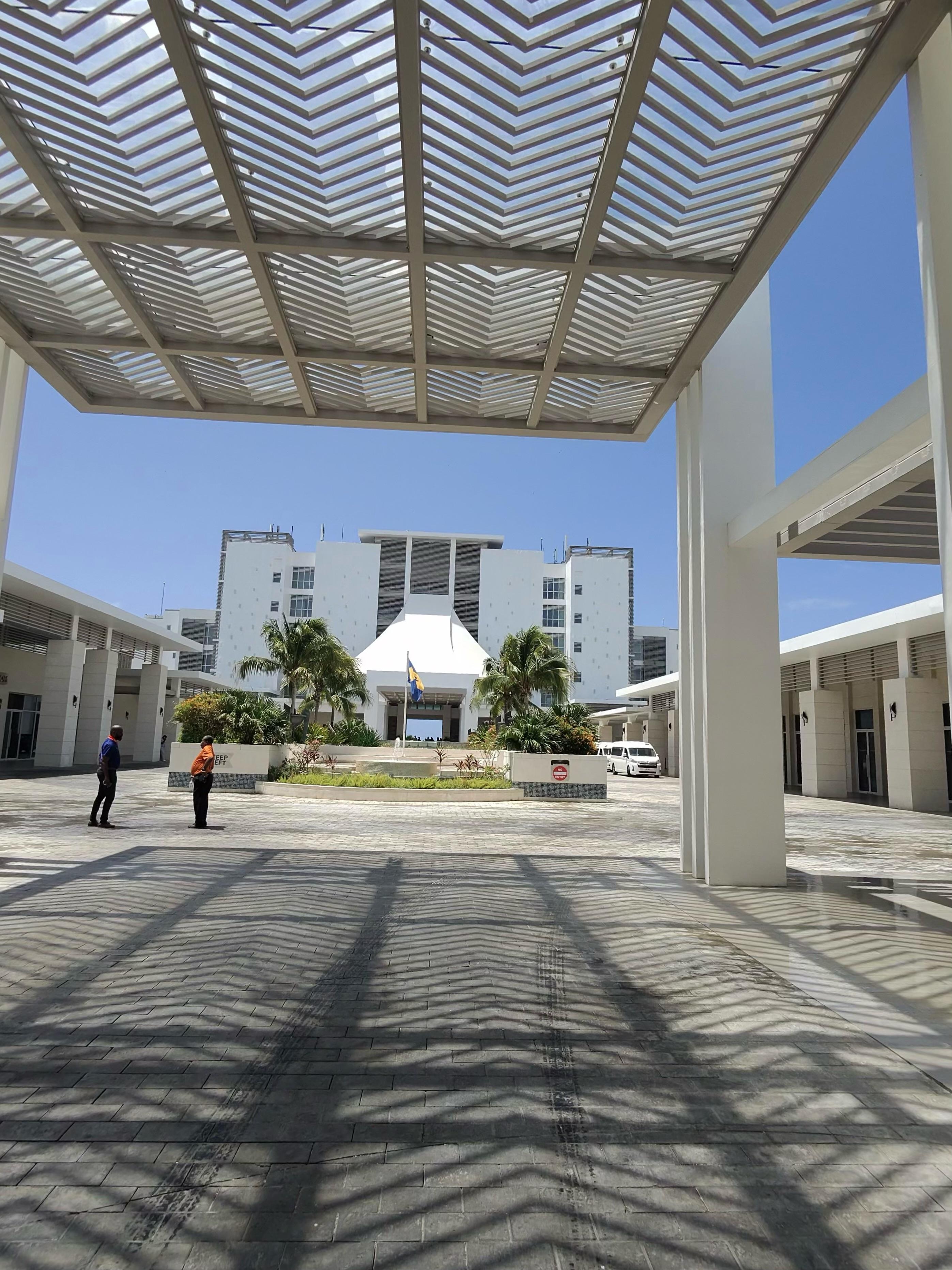 Front of the resort
