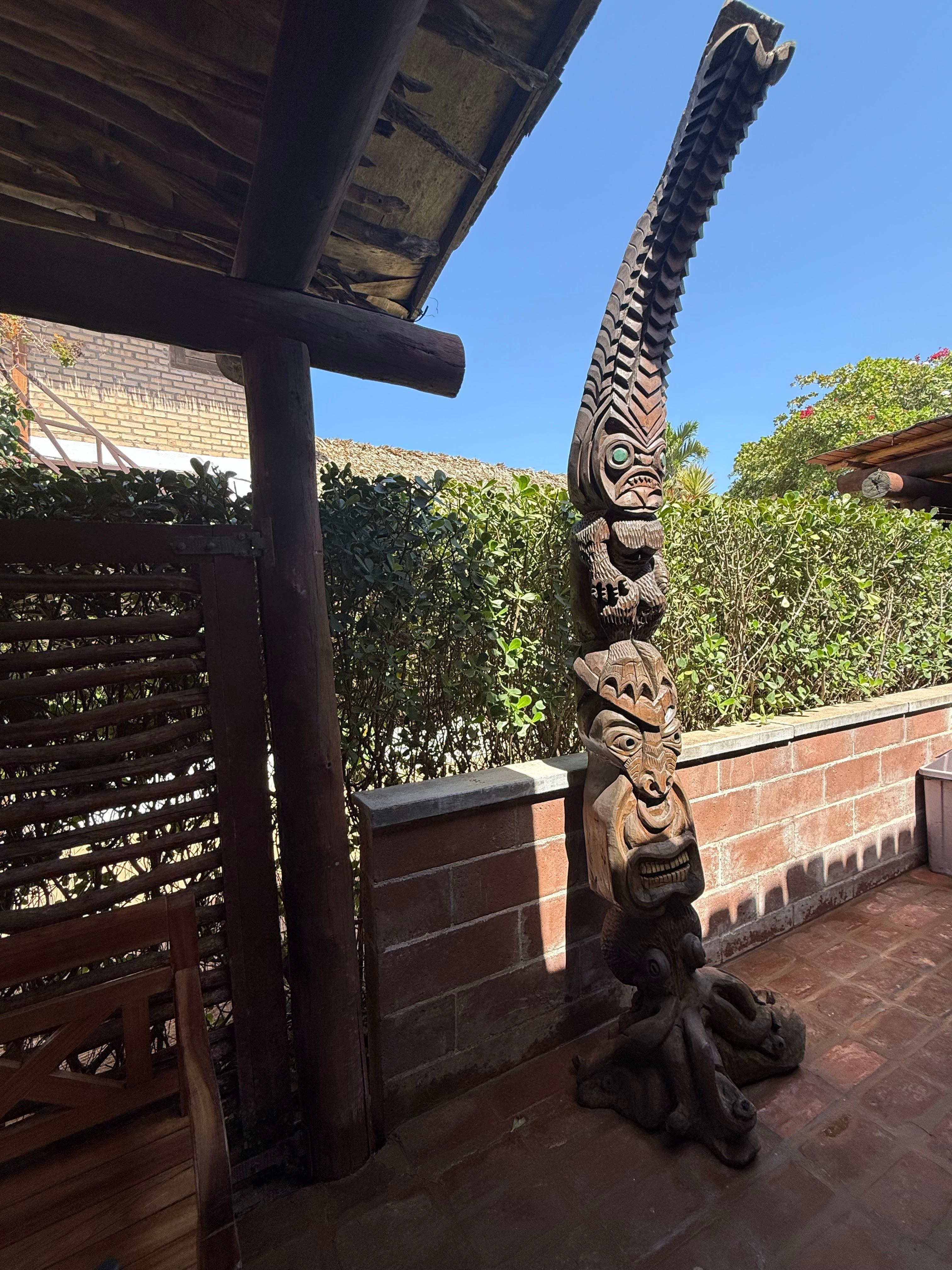 Parte externa próxima a recepção. 