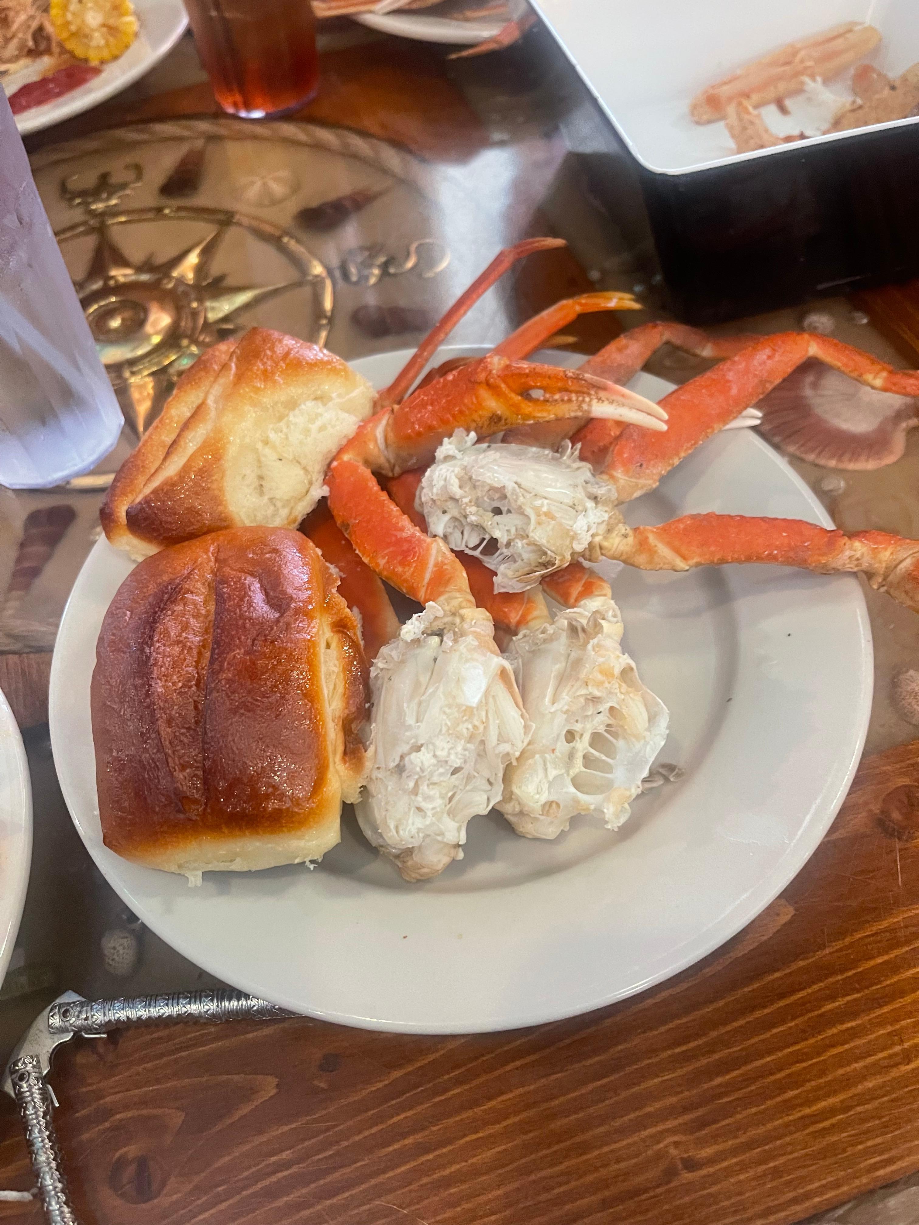 Had to have crab legs! Captain George’s if you haven’t ever been you should go!