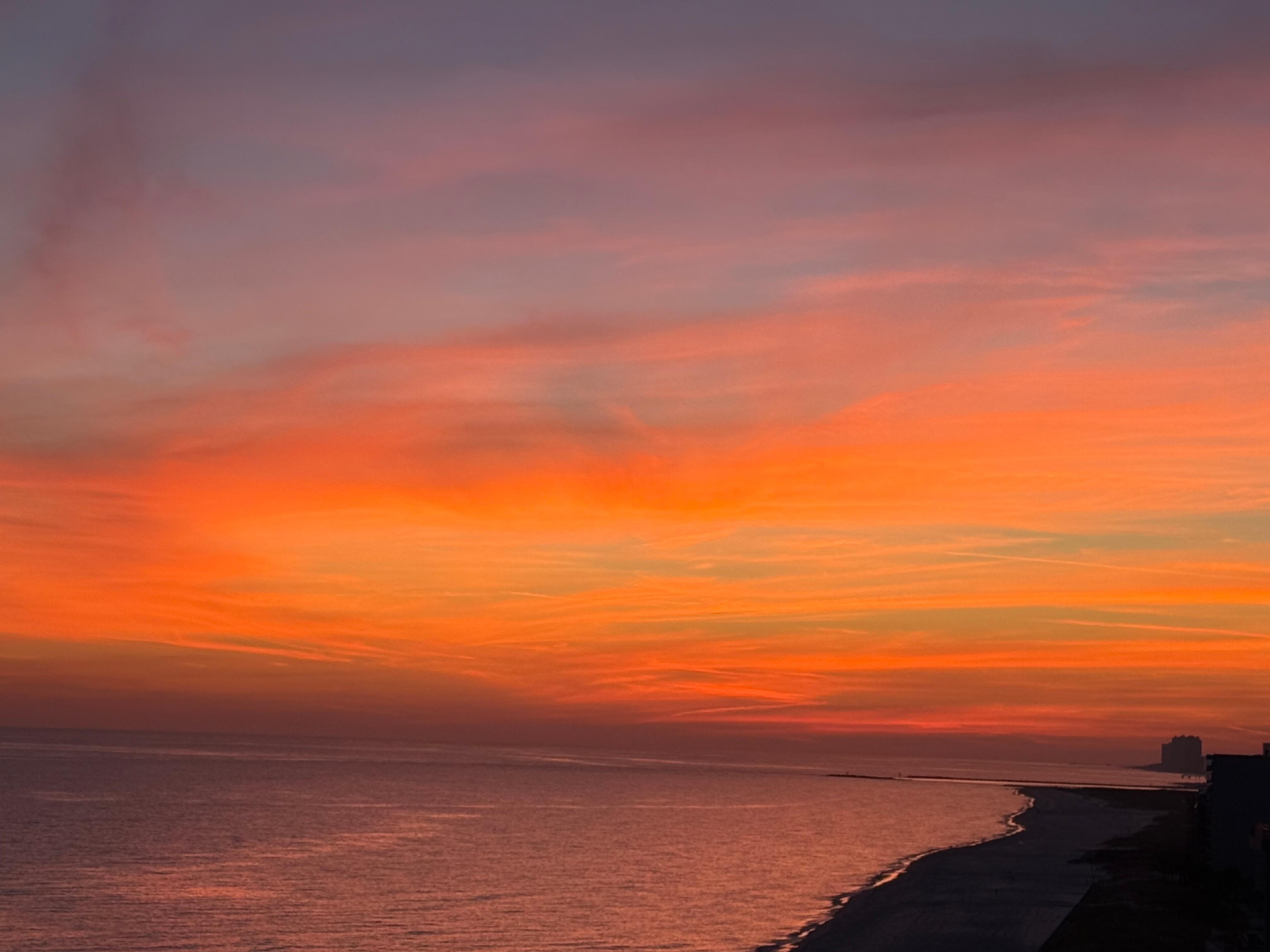 Sunset from the deck