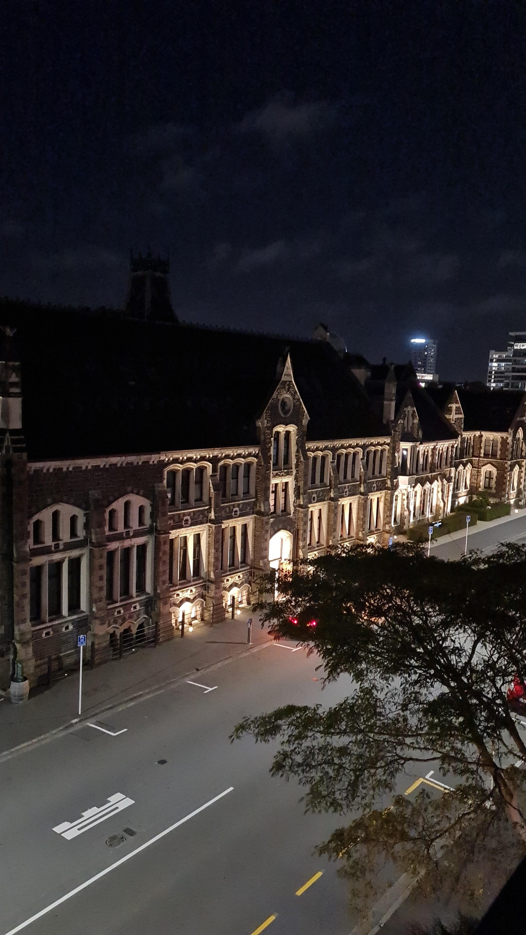 Night view from room