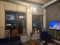 Main living area. We added a few Christmas decorations.