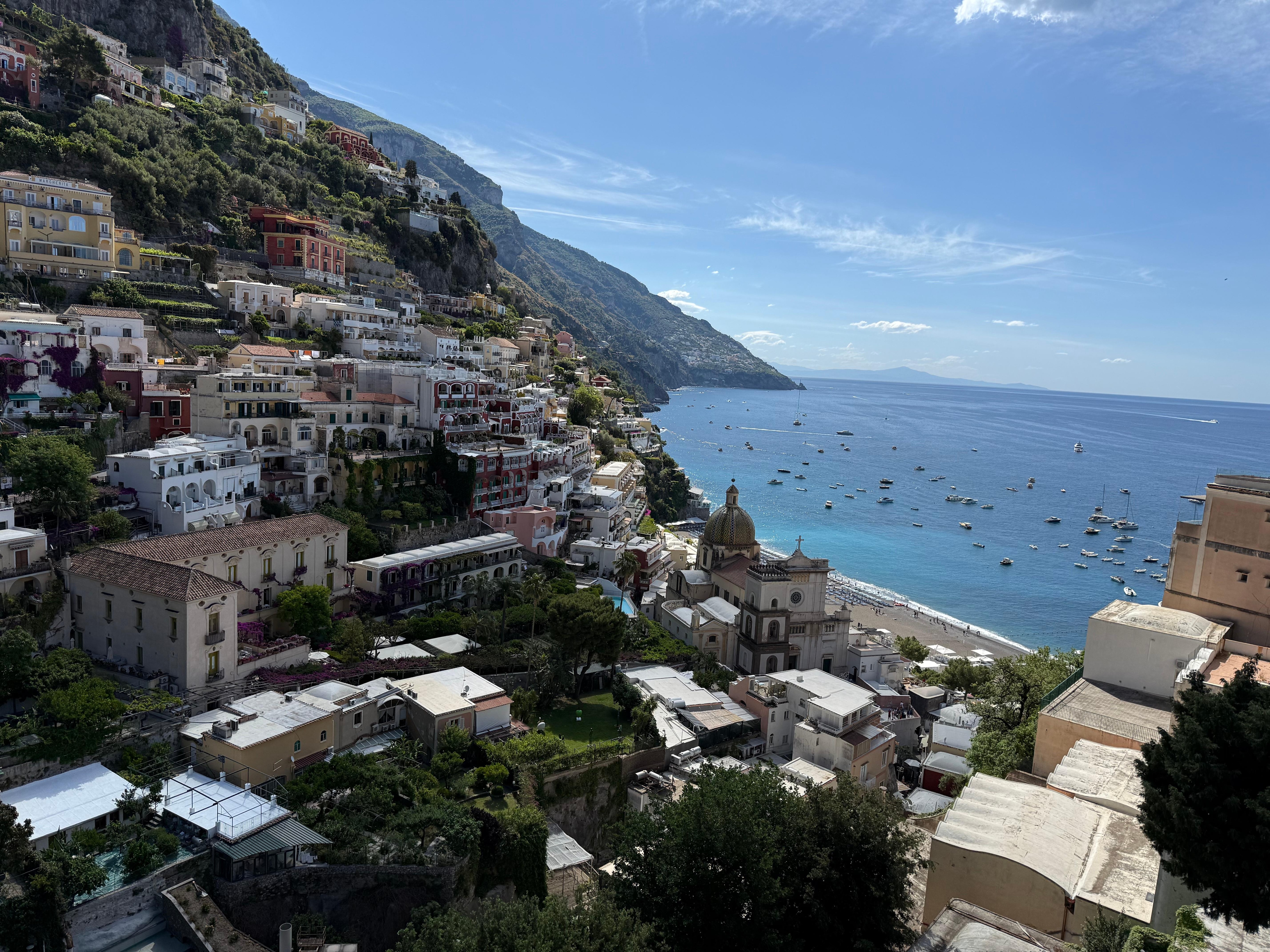 View from hotel balcony