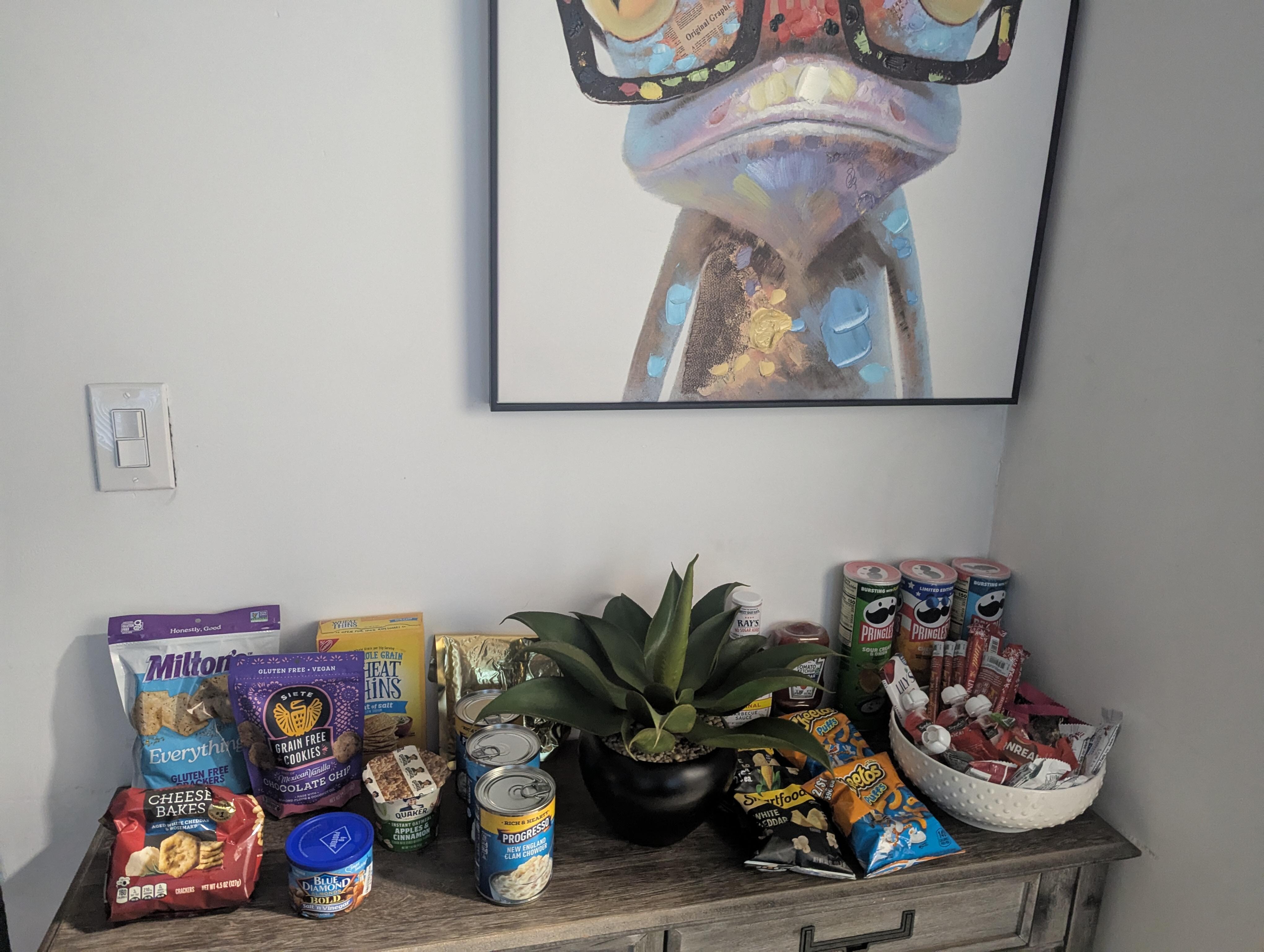 Snacks not included.