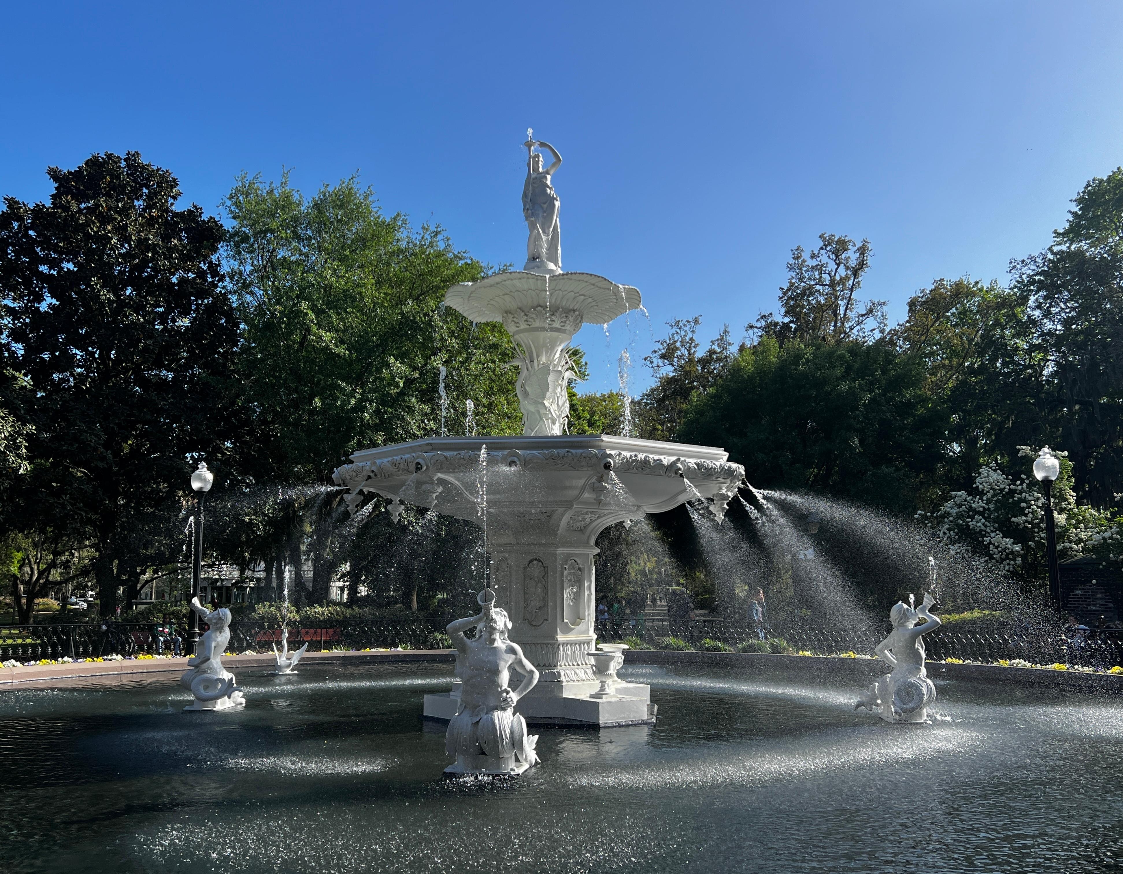 Iconic fountain in Forsyth Park