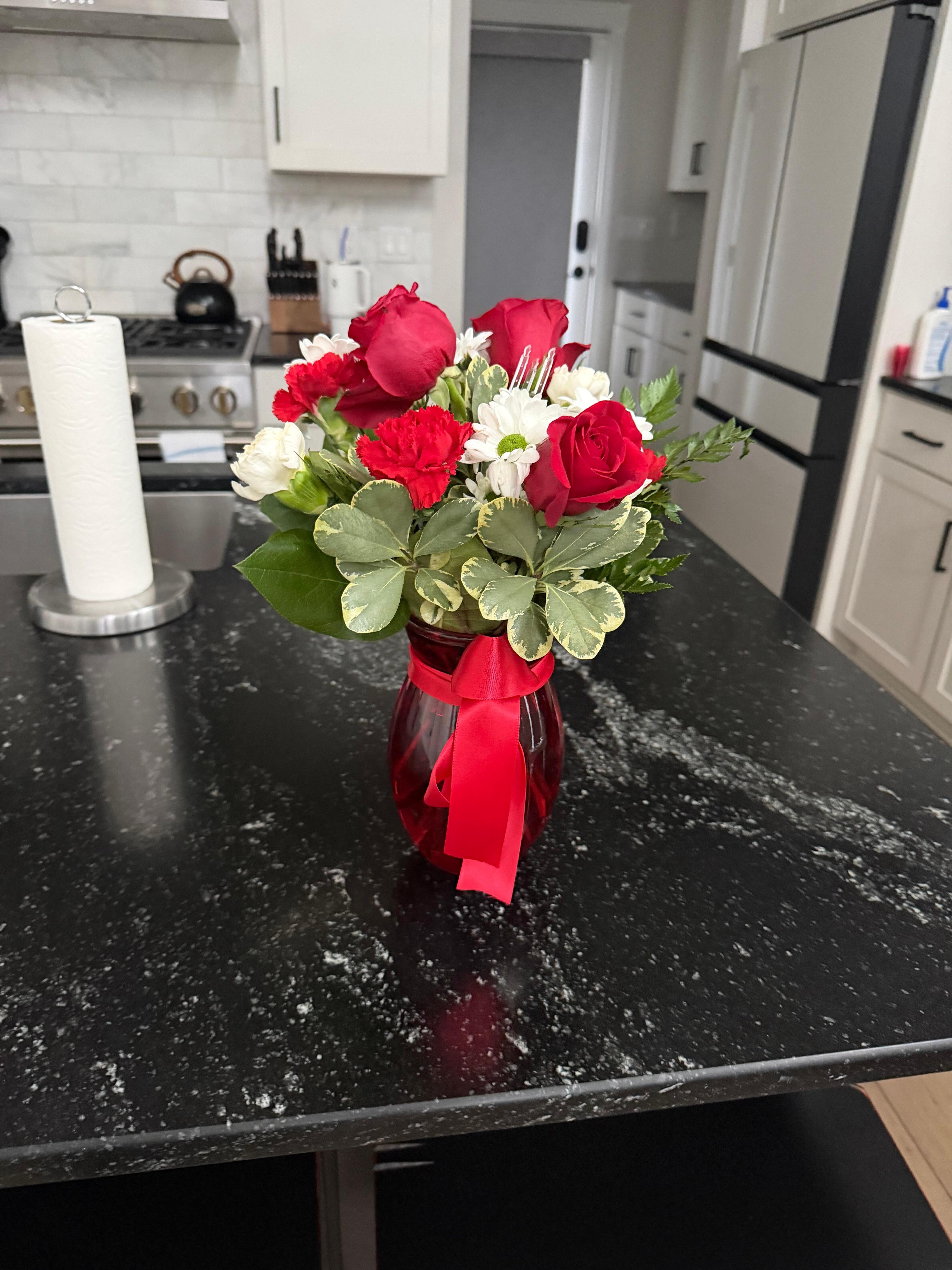 Received flowers for Valentines Day