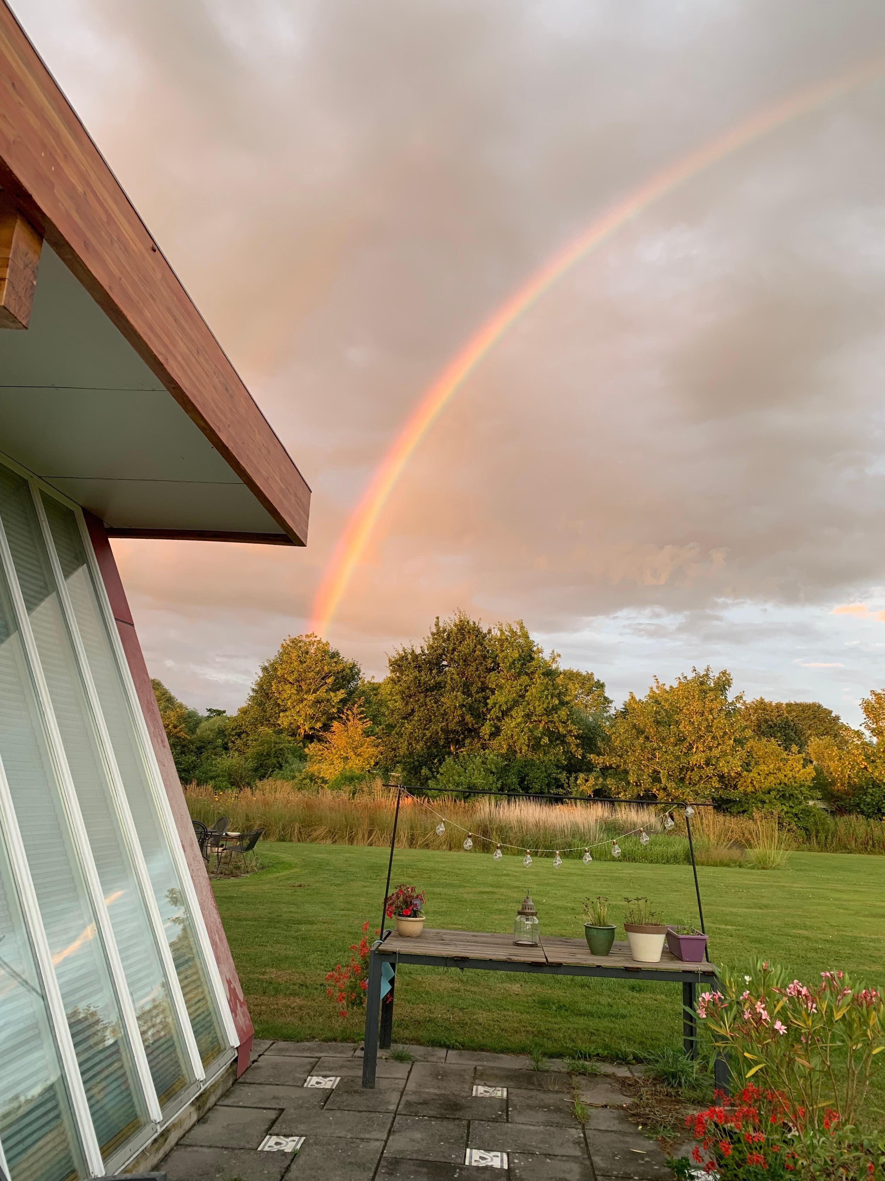 Ook zonder regenboog waren de luchten prachtig.