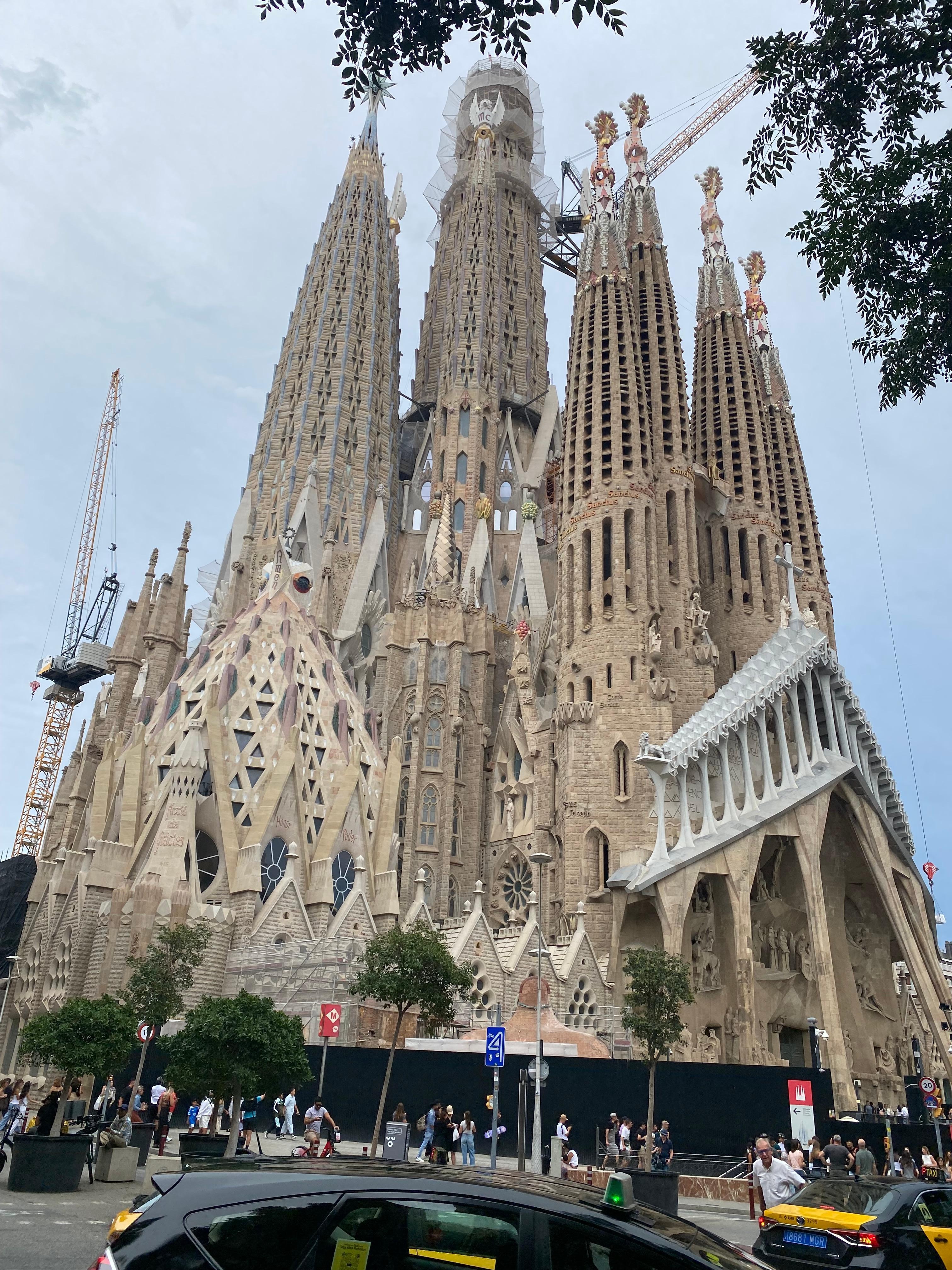 Sagrada Familia temple a walking distance from the hotel 