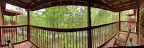Panoramic view from the back porch.