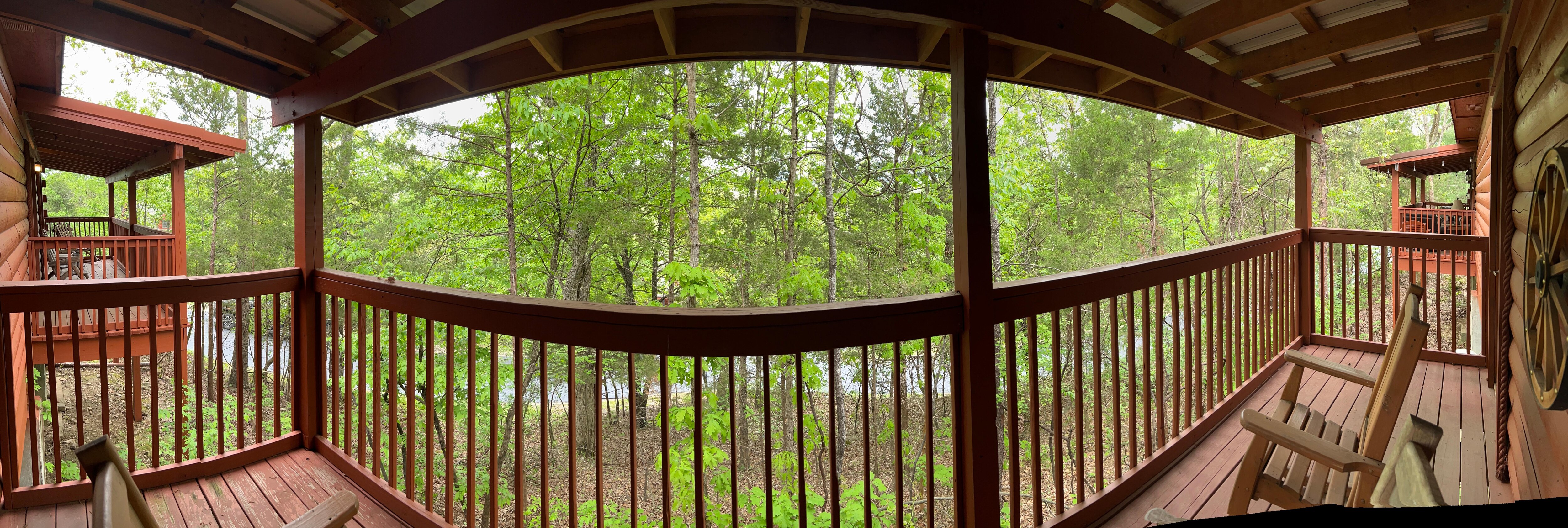 Panoramic view from the back porch.