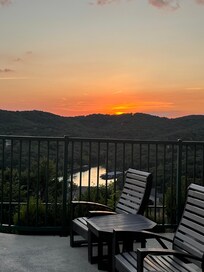 Sunset at the pool is a must every day!