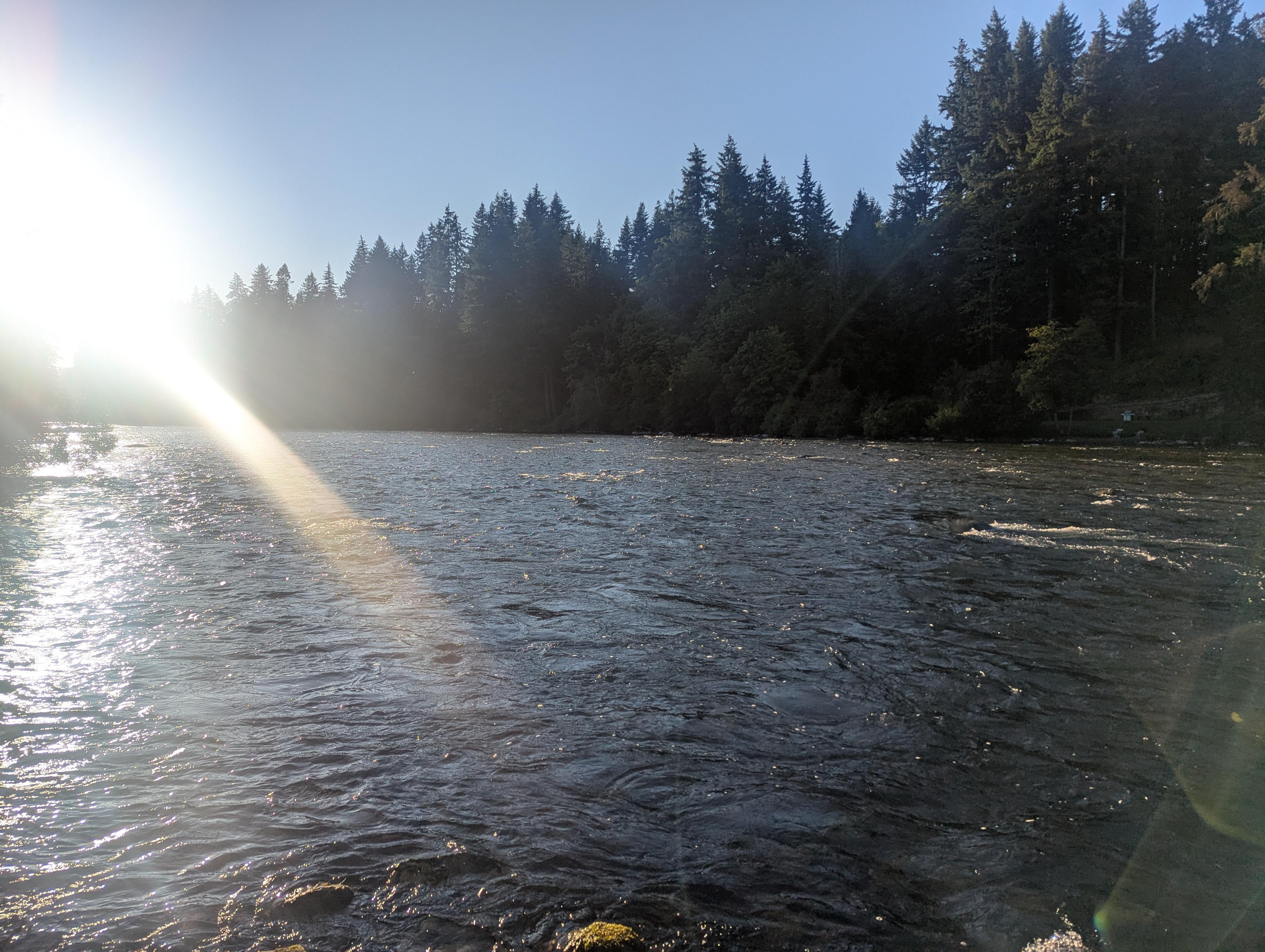 River view just before sunset