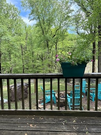 Had coffee on the back porch